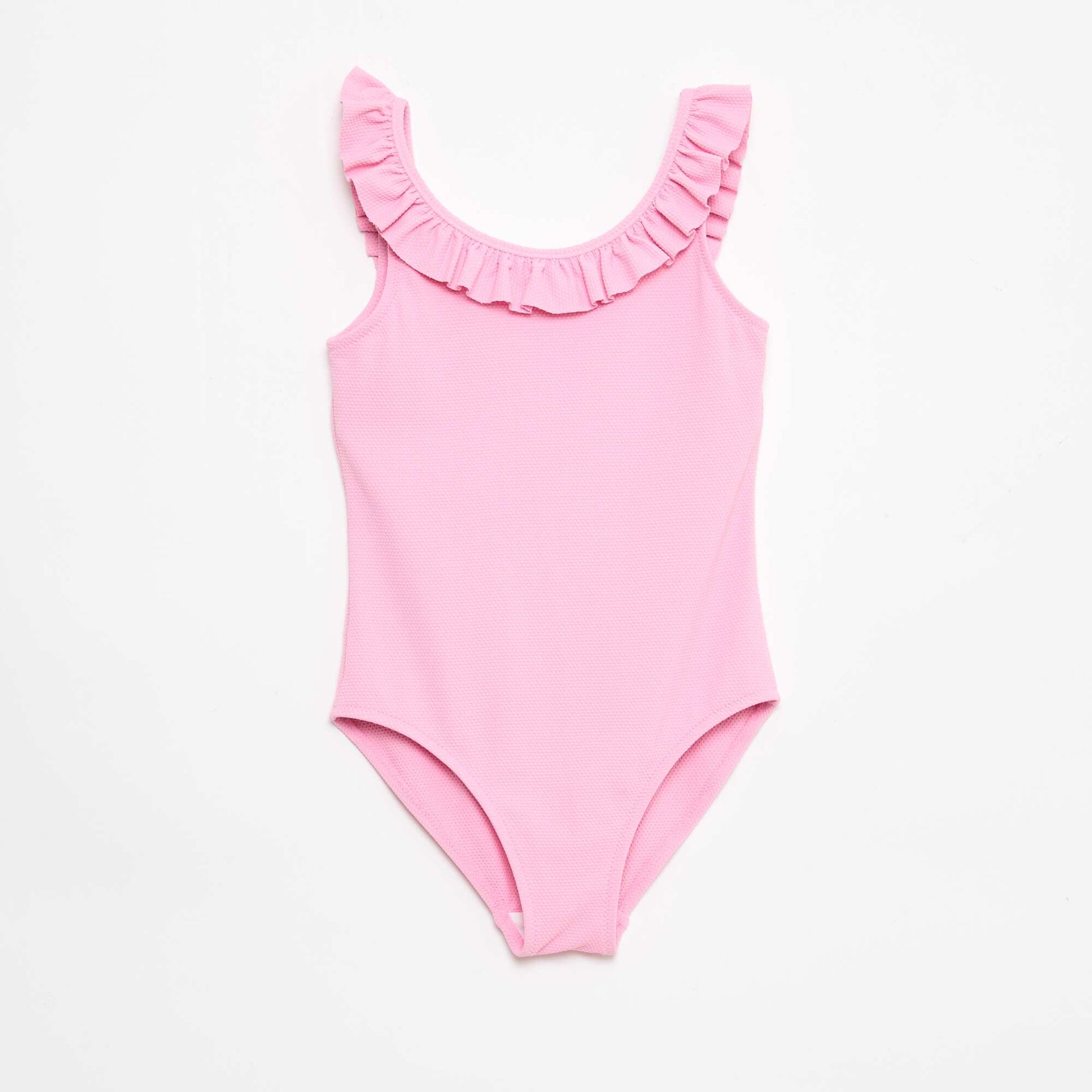 Ruffled Solid Swimsuit PINK