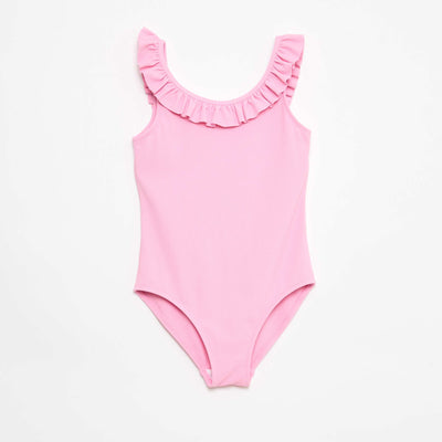 Ruffled Solid Swimsuit PINK