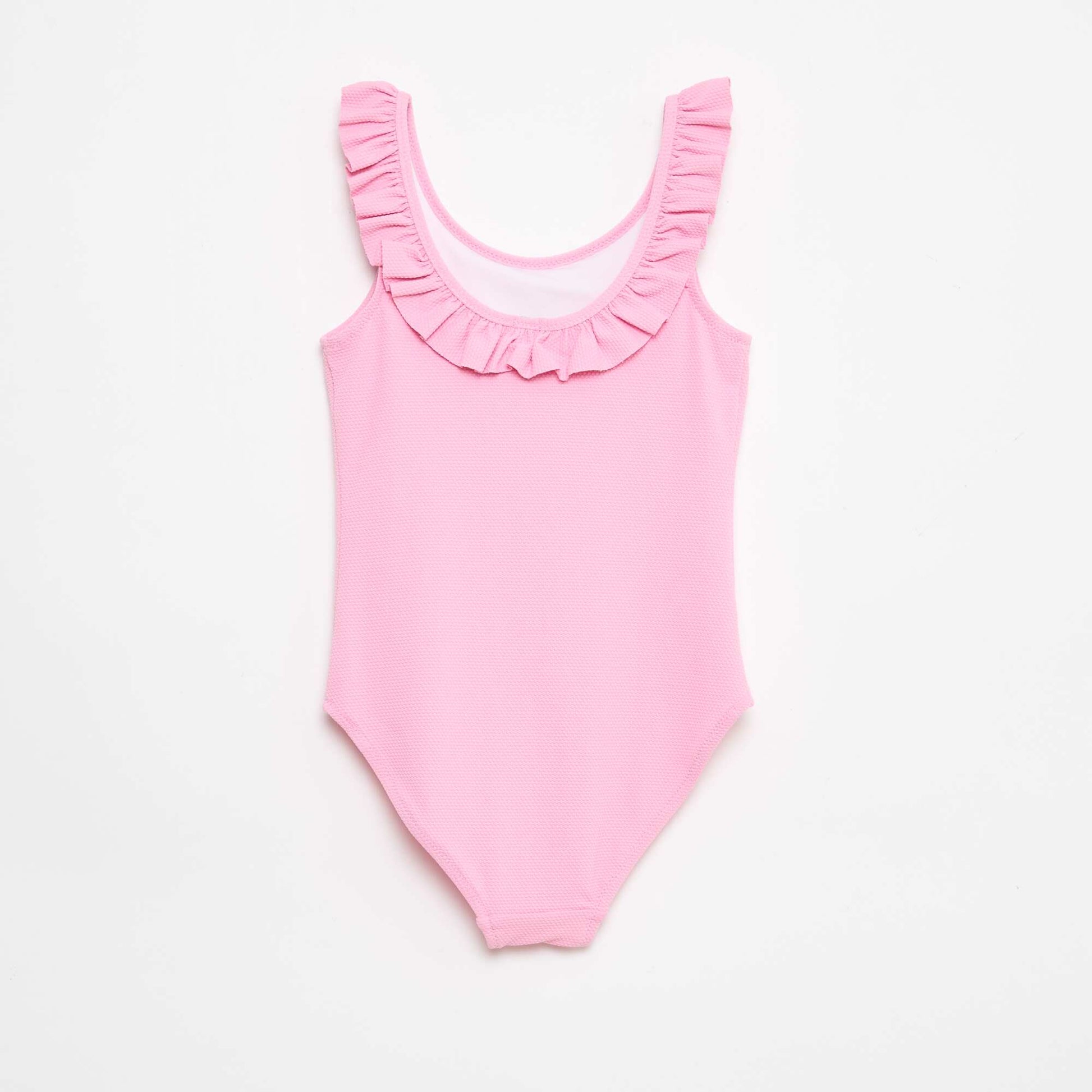 Ruffled Solid Swimsuit PINK