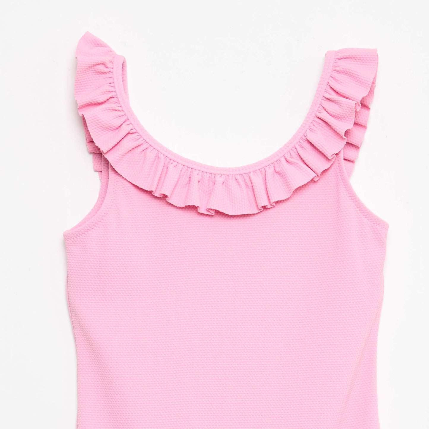 Ruffled Solid Swimsuit PINK