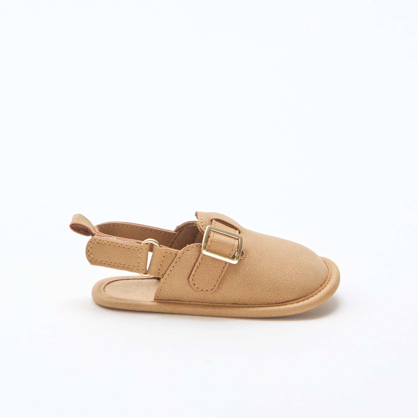Plain Suedette Sandals BROWN