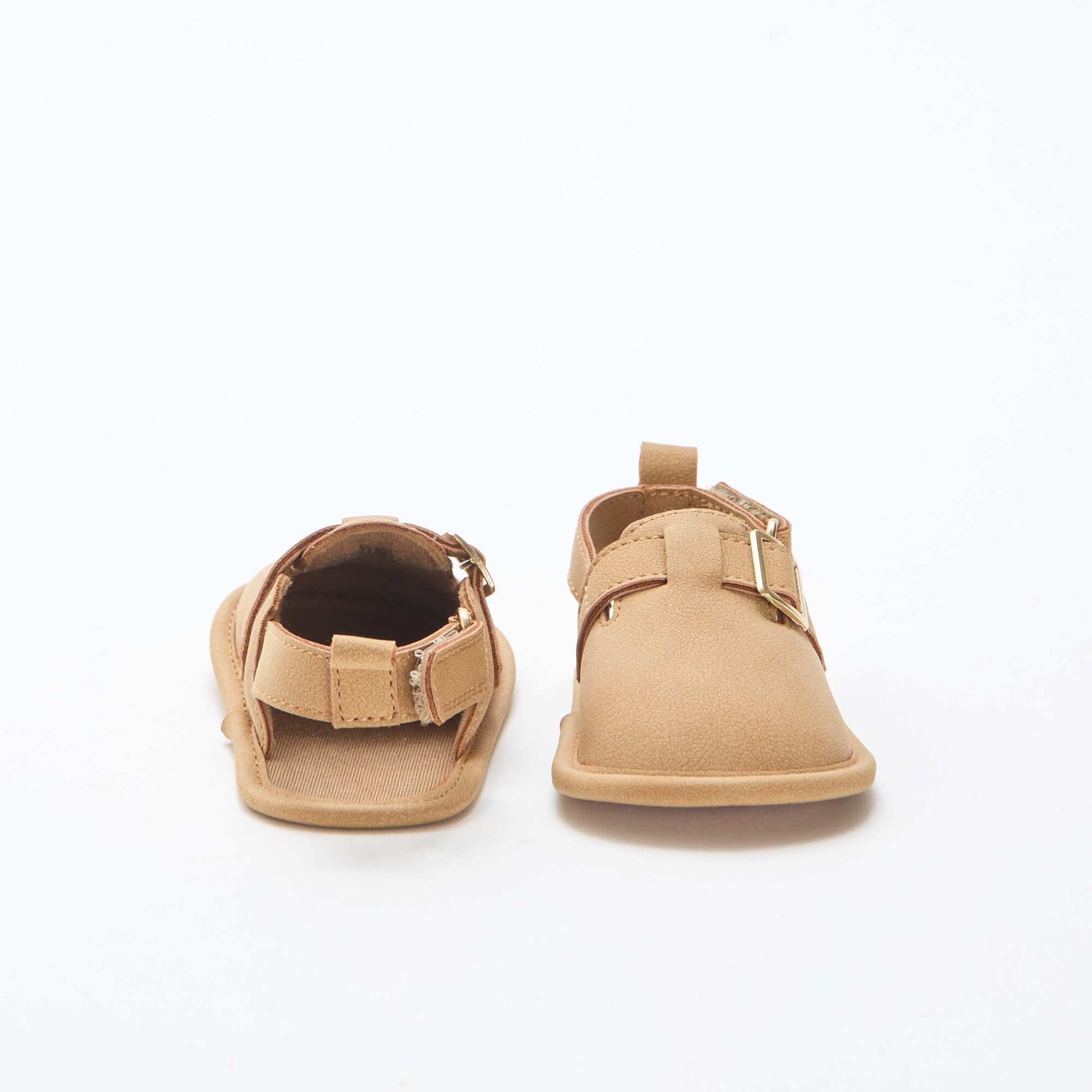 Plain Suedette Sandals BROWN