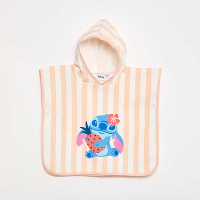 Disney 'Stitch' Bath Cape PINK