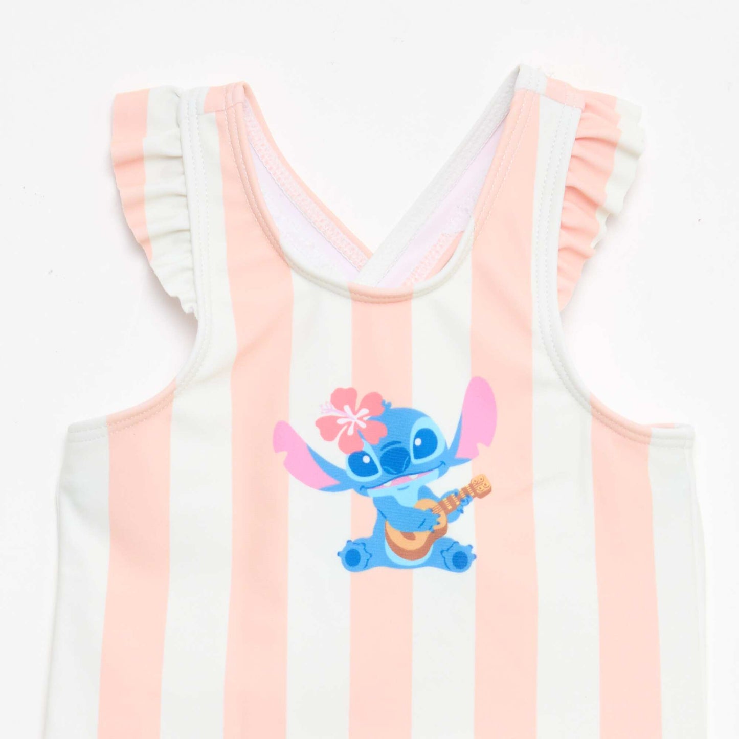 Disney 'Stitch' Striped Swimsuit ORANGE