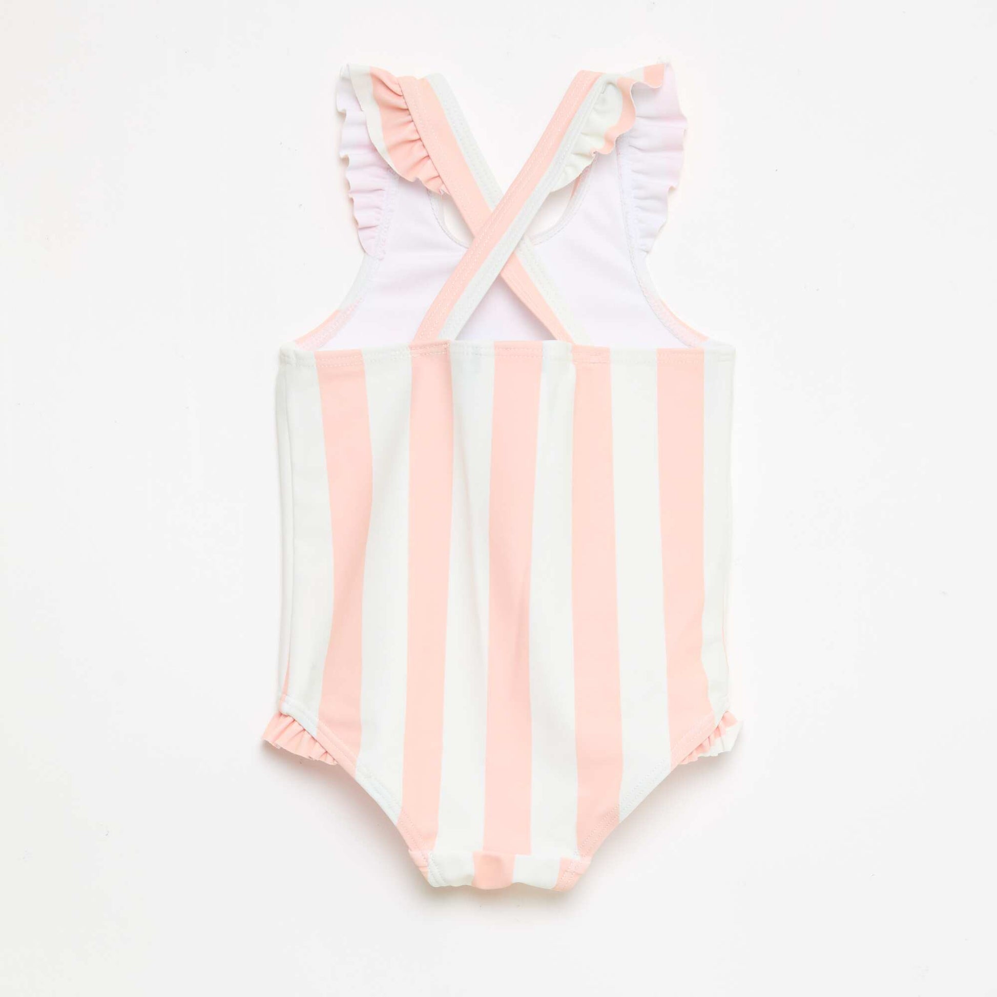 Disney 'Stitch' Striped Swimsuit ORANGE