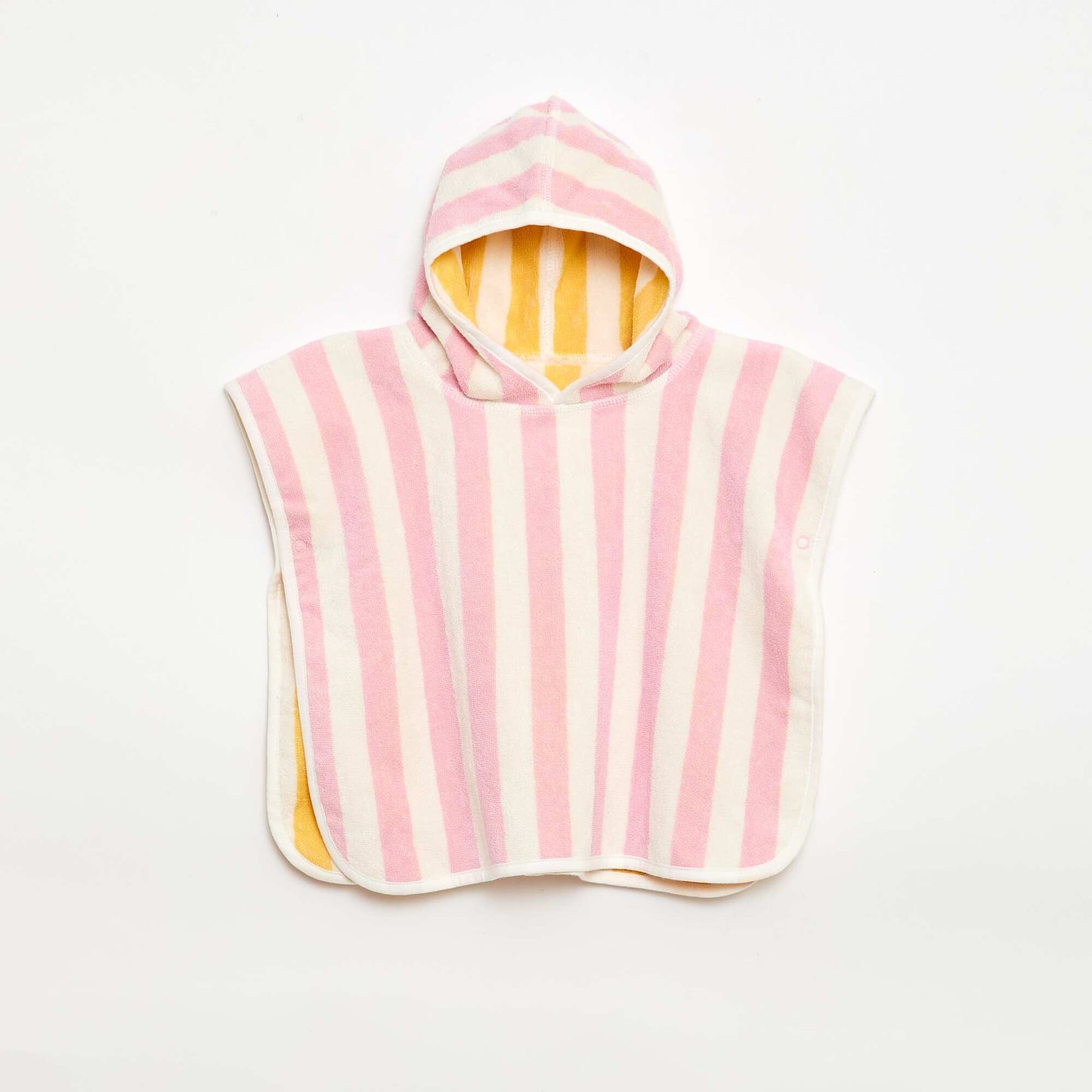 Reversible Terry Bath Poncho PINK