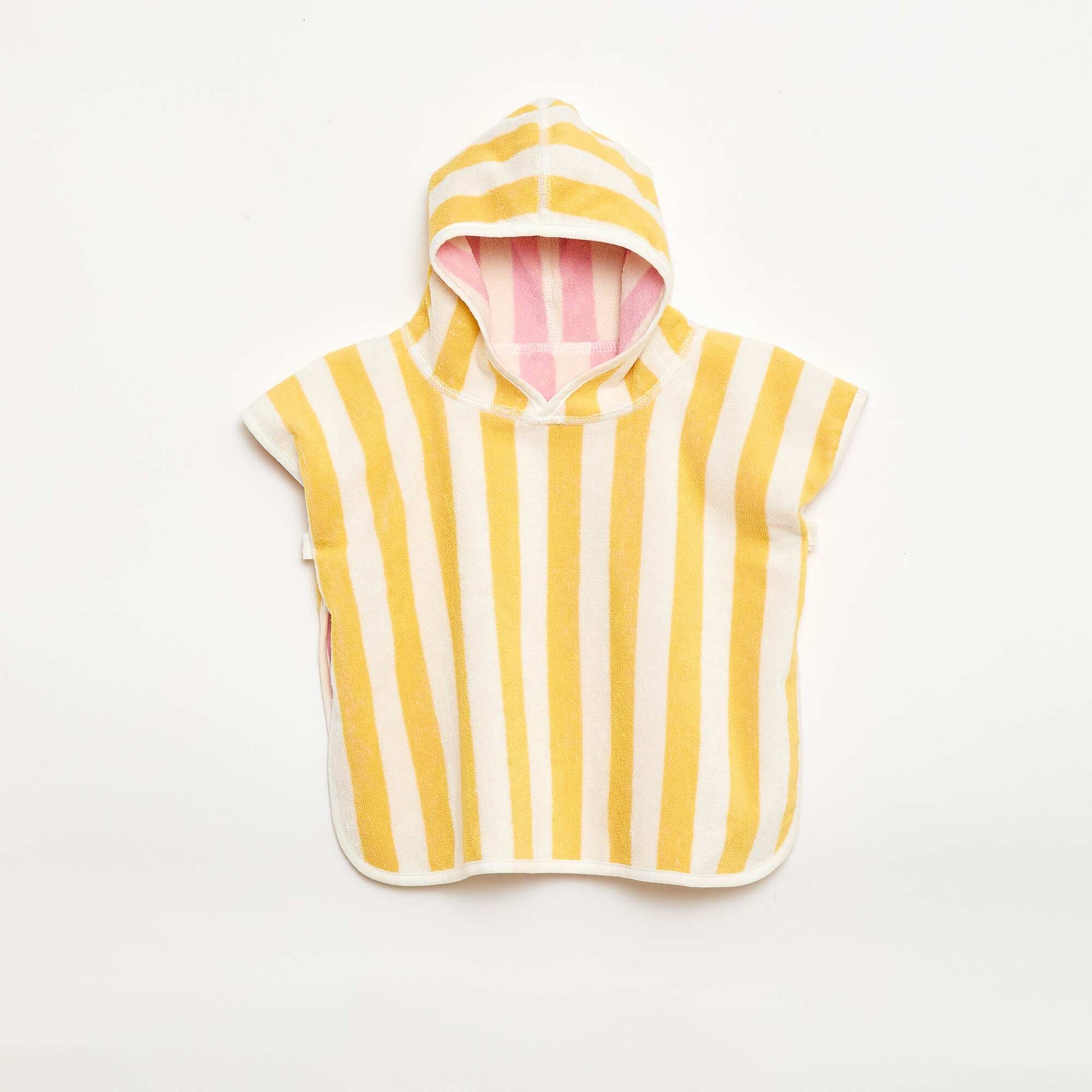 Reversible Terry Bath Poncho PINK