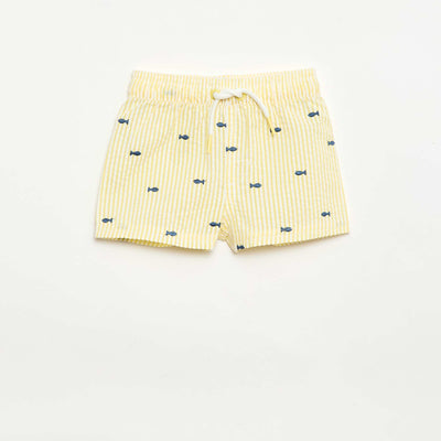 Patterned swim shorts YELLOW