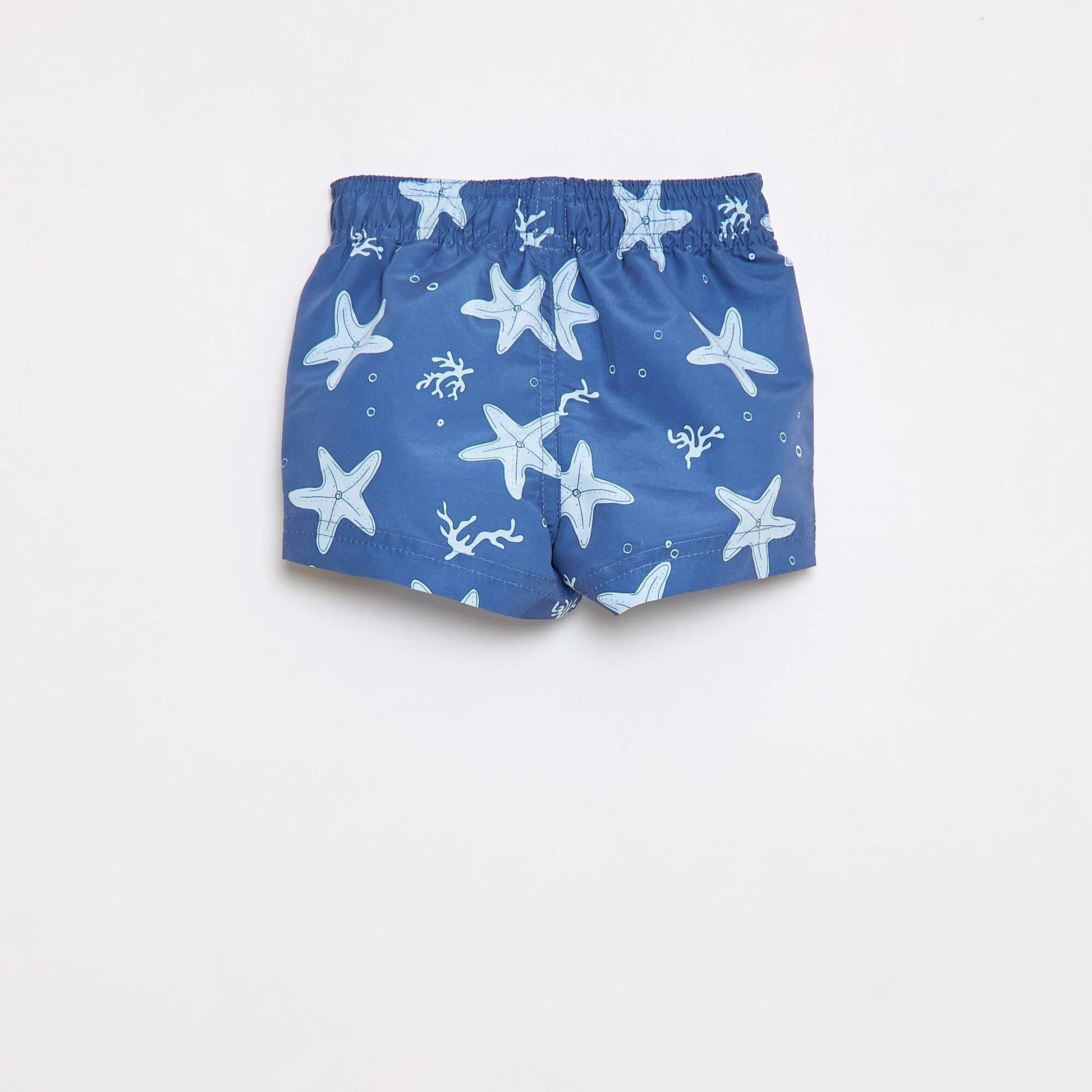 Patterned Swim Shorts BLUE
