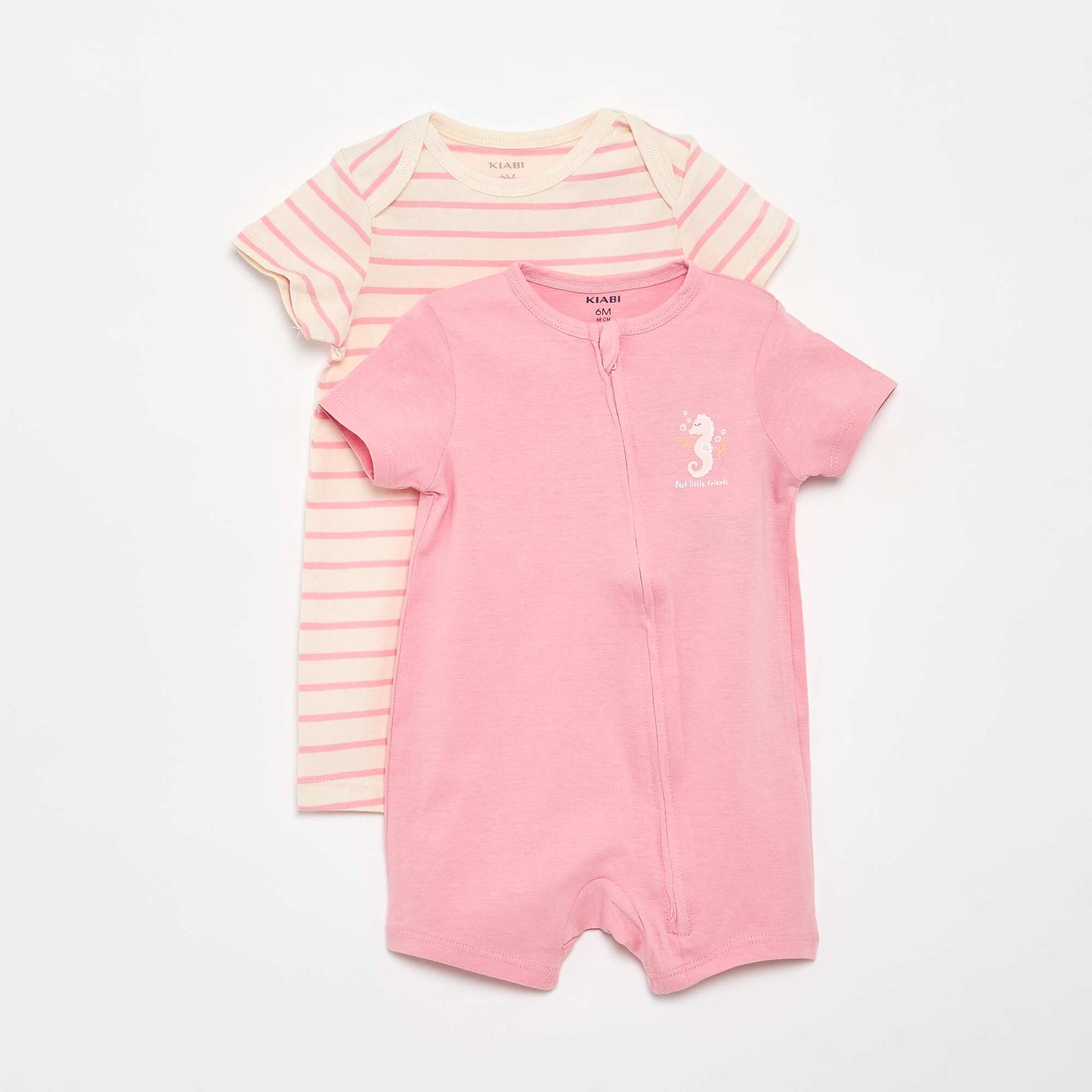 Cotton Sleepsuit PINK