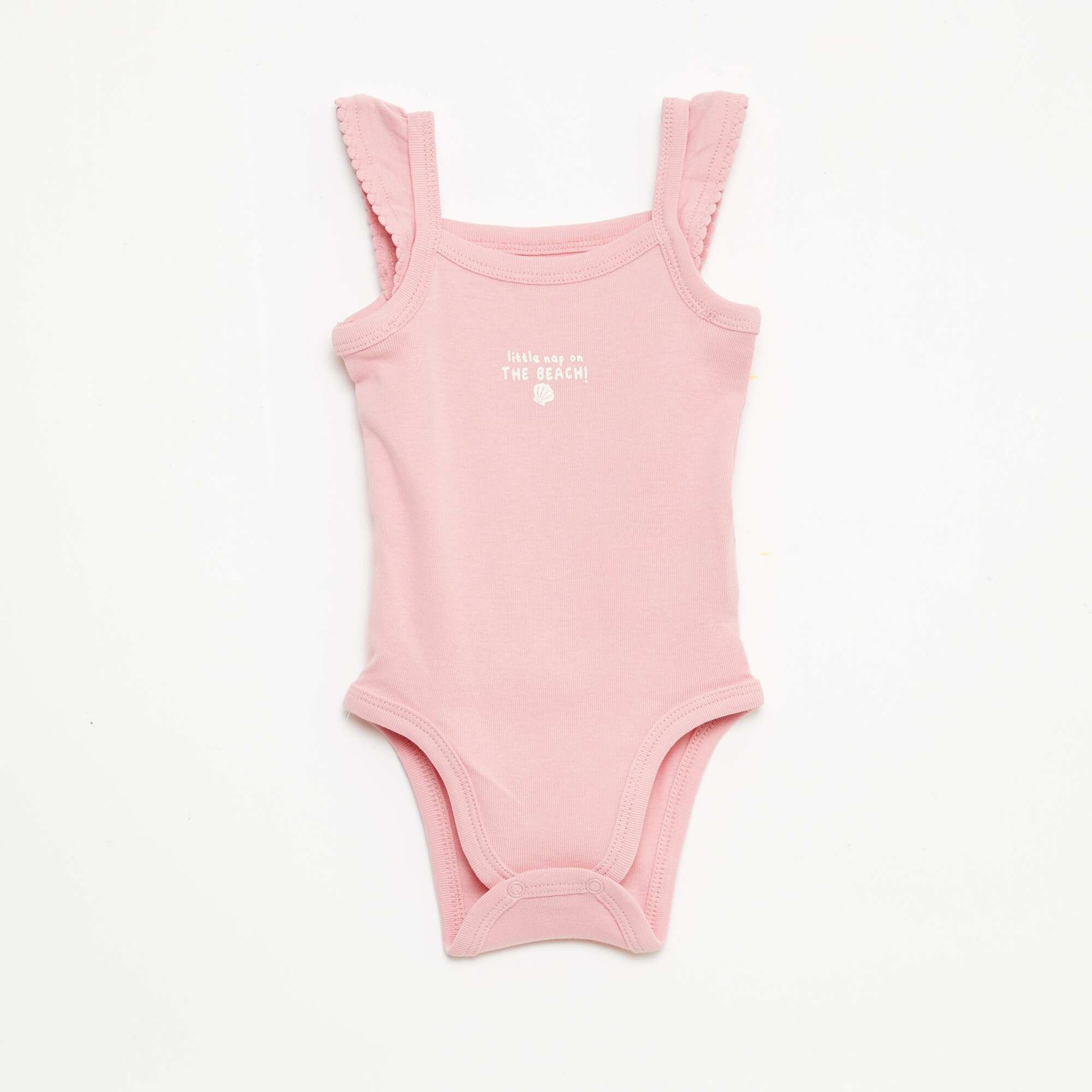 Pack of 3 Sleeveless Bodysuits PINK