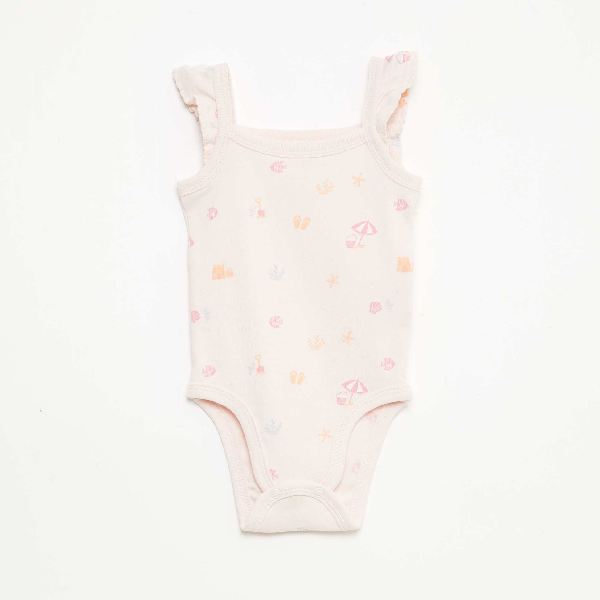 Pack of 3 Sleeveless Bodysuits PINK