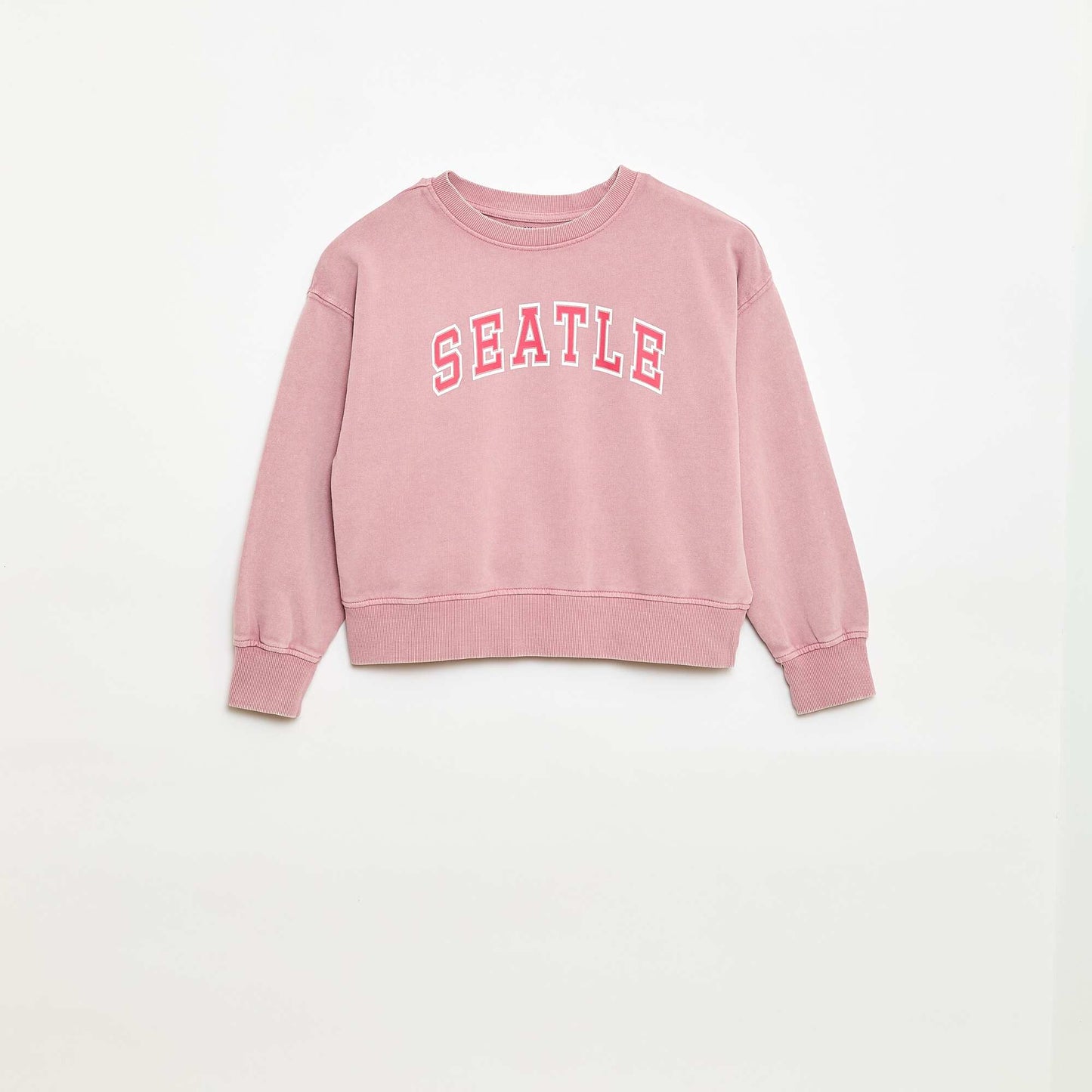 Campus-Style Sweatshirt PINK
