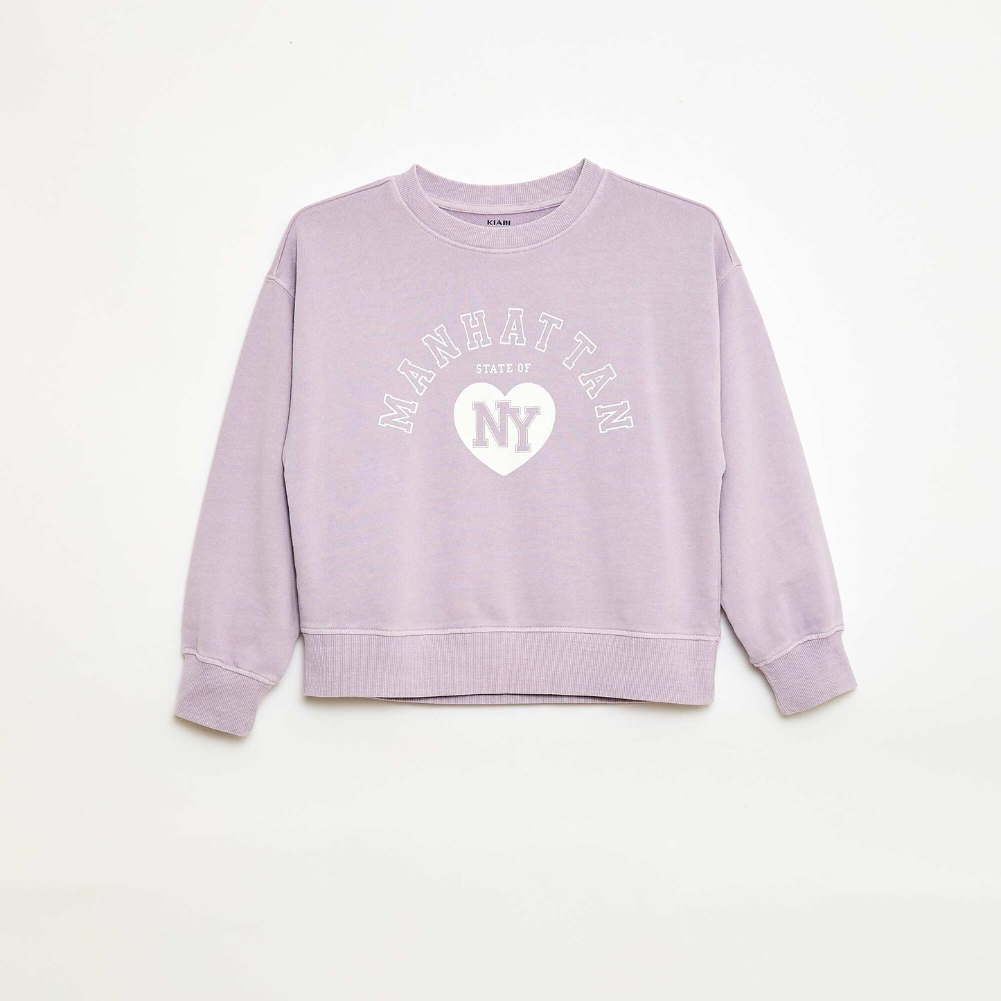 Campus-Style Sweatshirt PURPLE