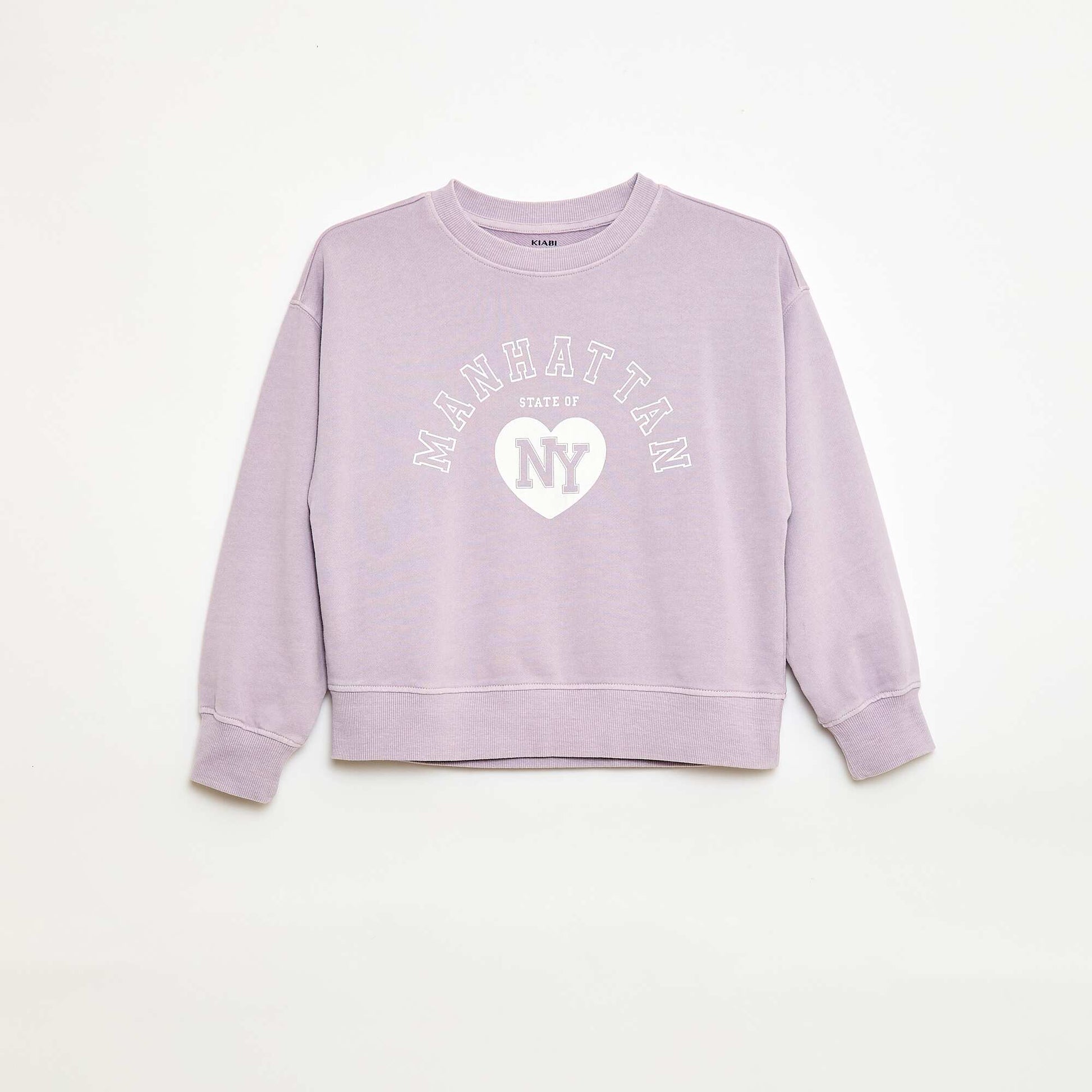 Campus-Style Sweatshirt PURPLE