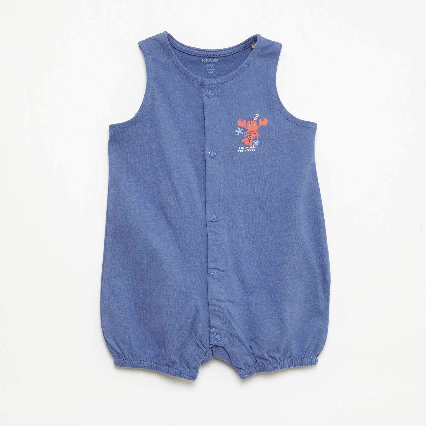 2-Pack Lightweight Sleepsuits with Snap Fastening BLUE