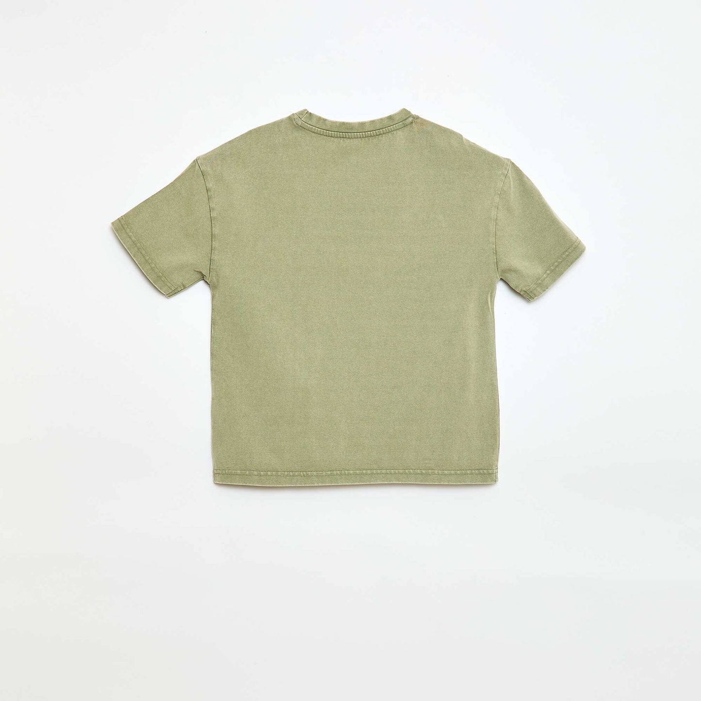 Oversized Washed-Effect T-Shirt KHAKI