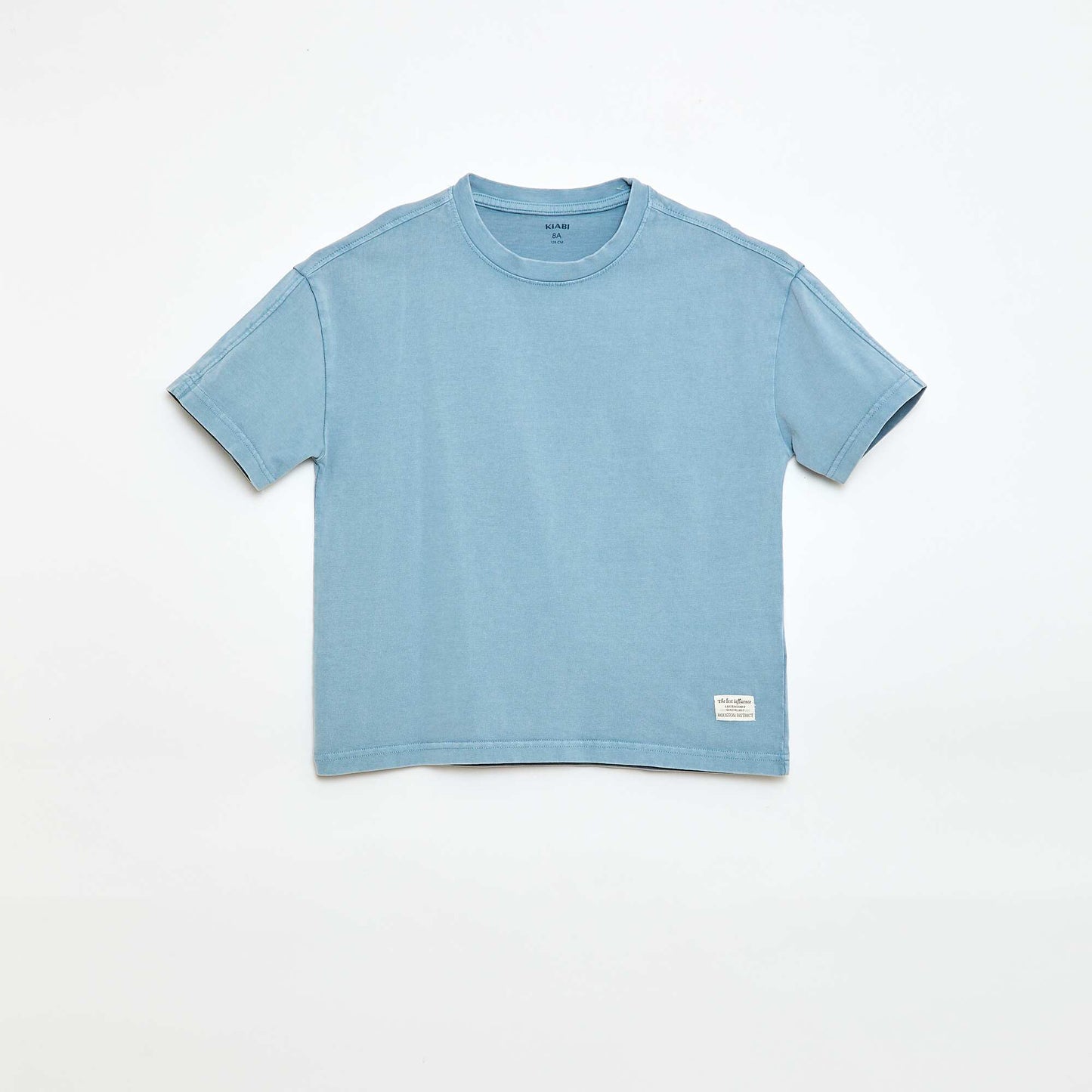 Oversized Washed-Effect T-Shirt BLUE