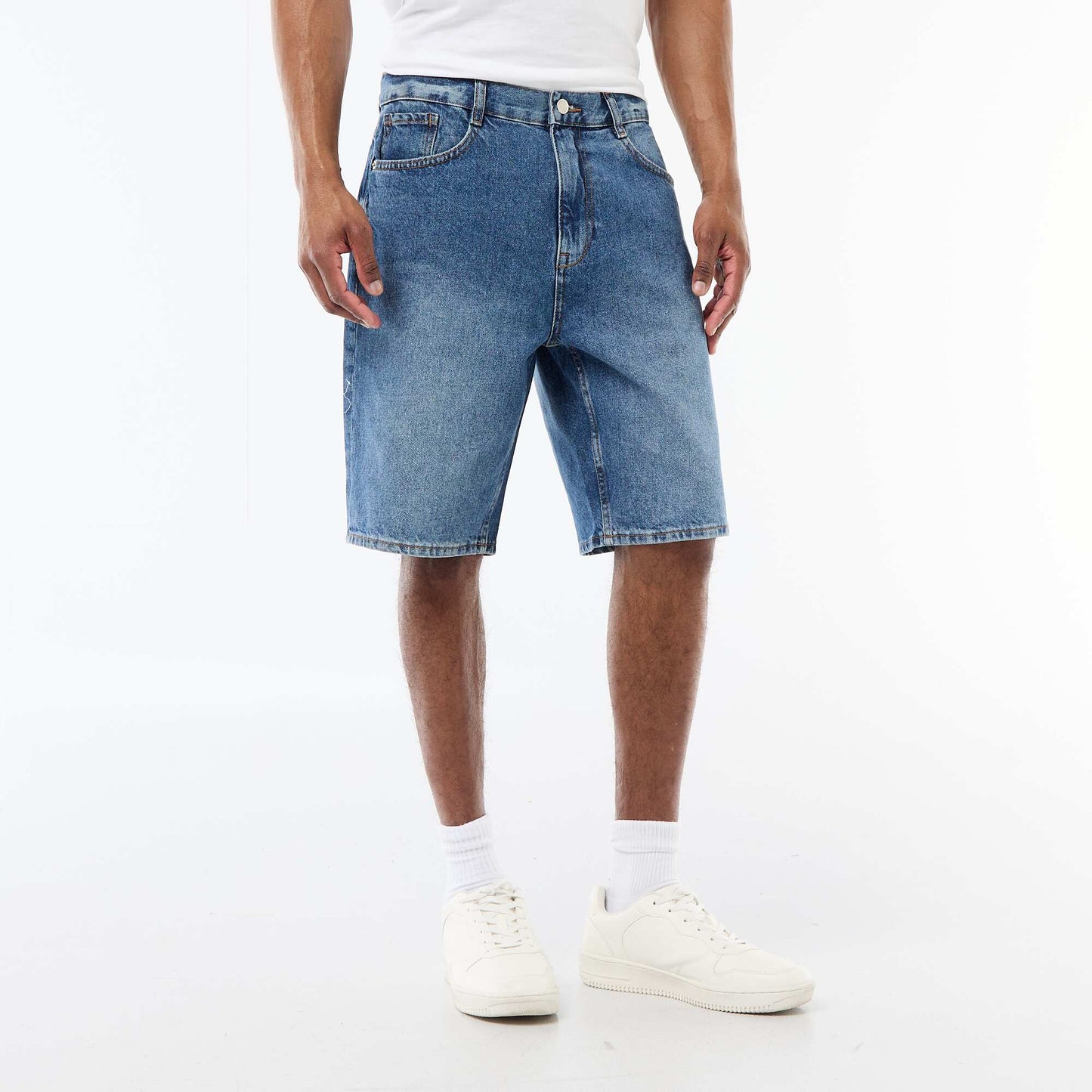 Denim Bermuda Shorts BLUE