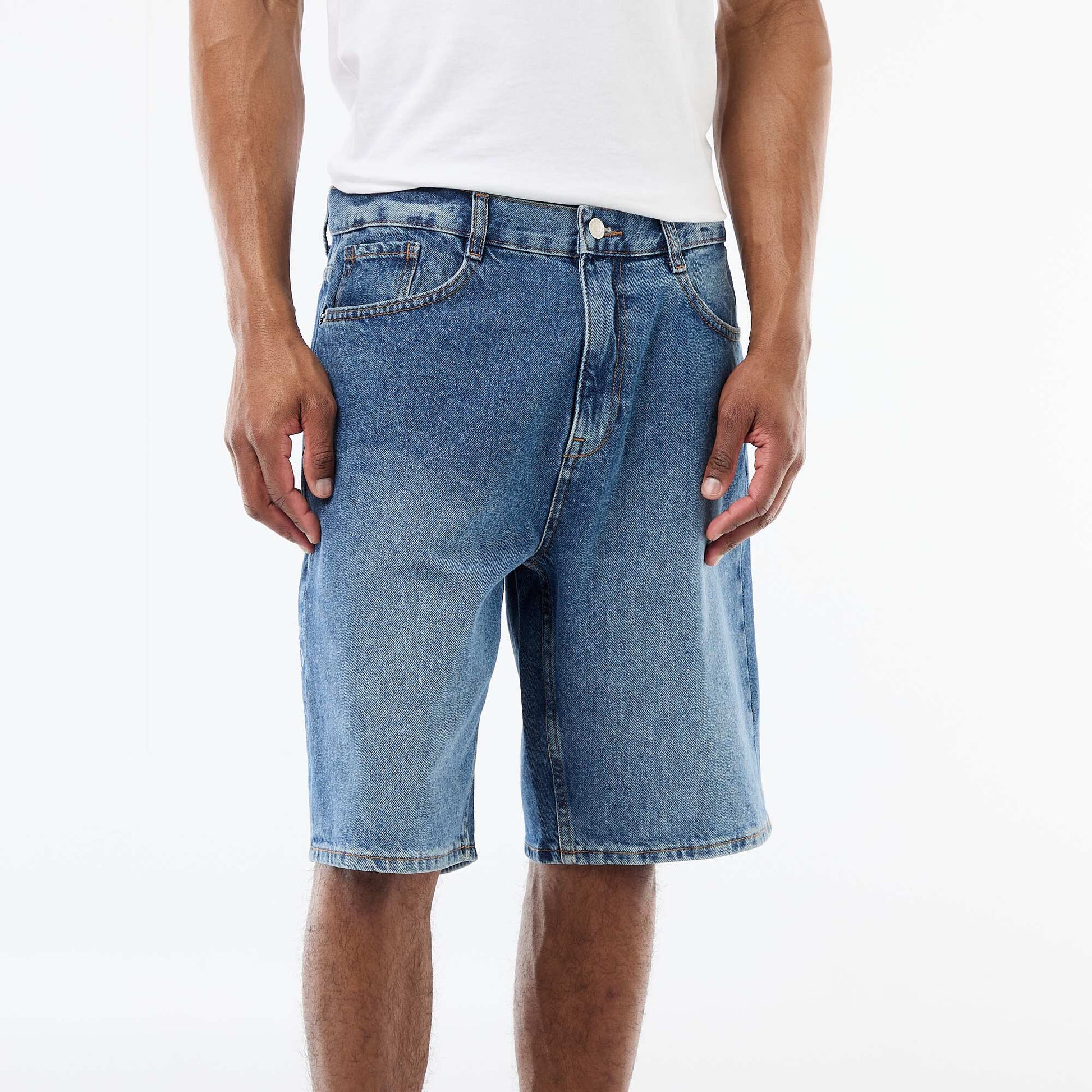 Denim Bermuda Shorts BLUE