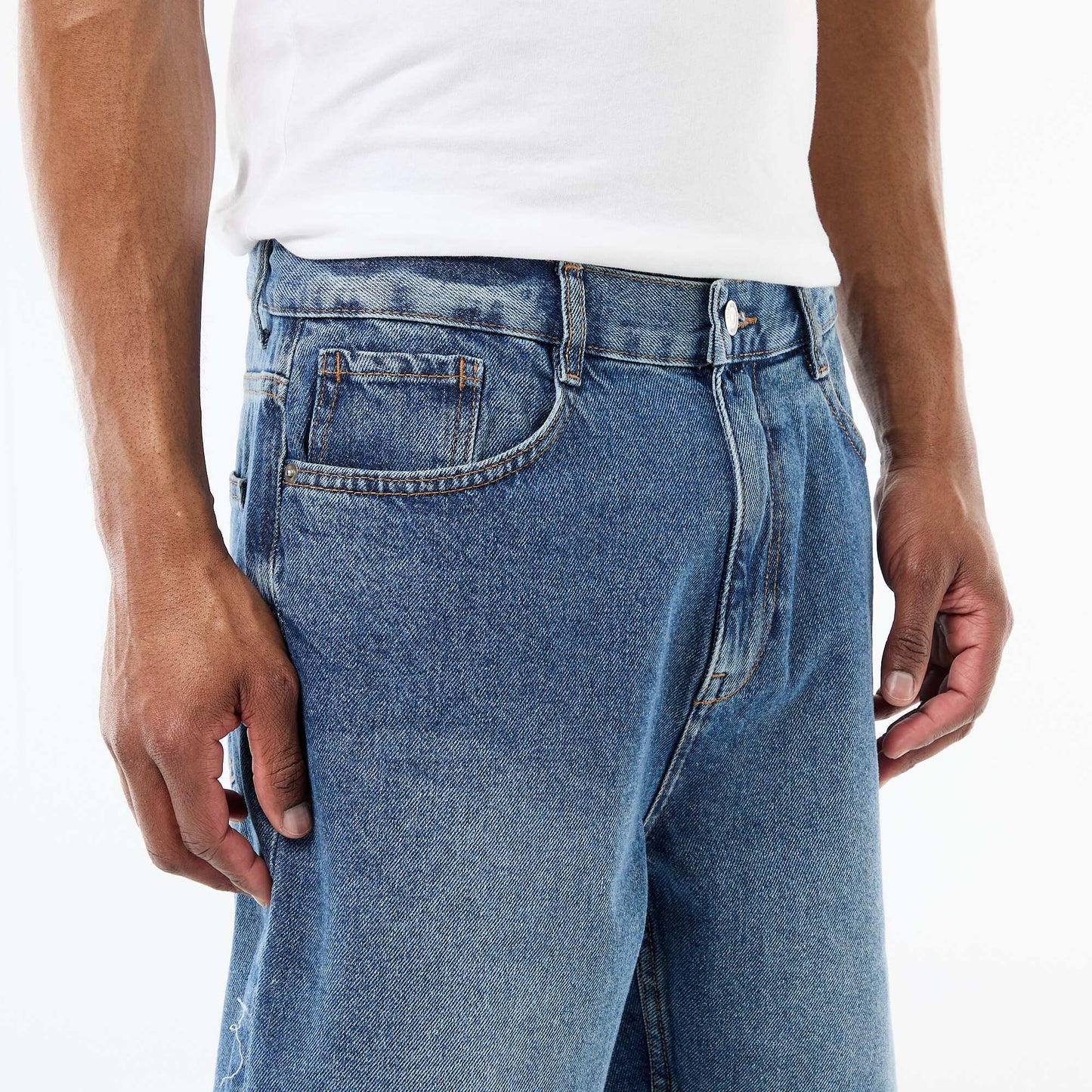 Denim Bermuda Shorts BLUE