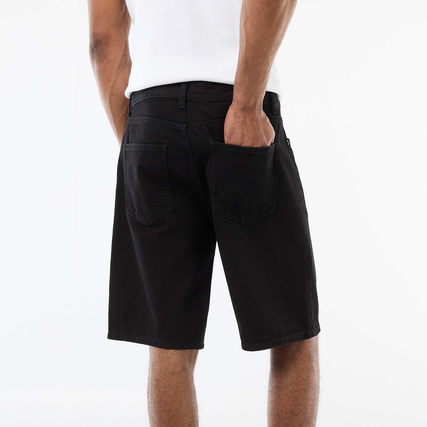 Denim Bermuda Shorts BLACK