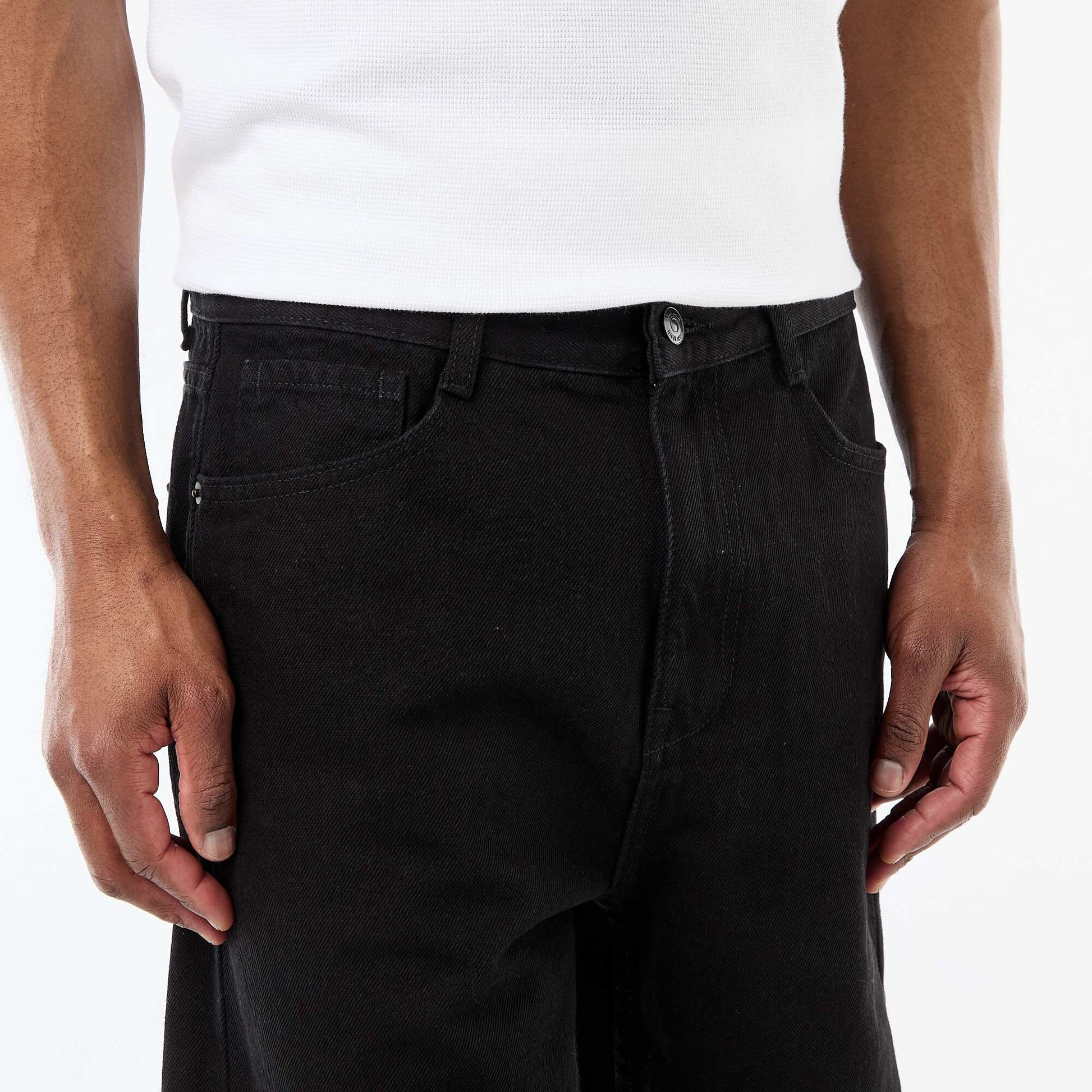 Denim Bermuda Shorts BLACK