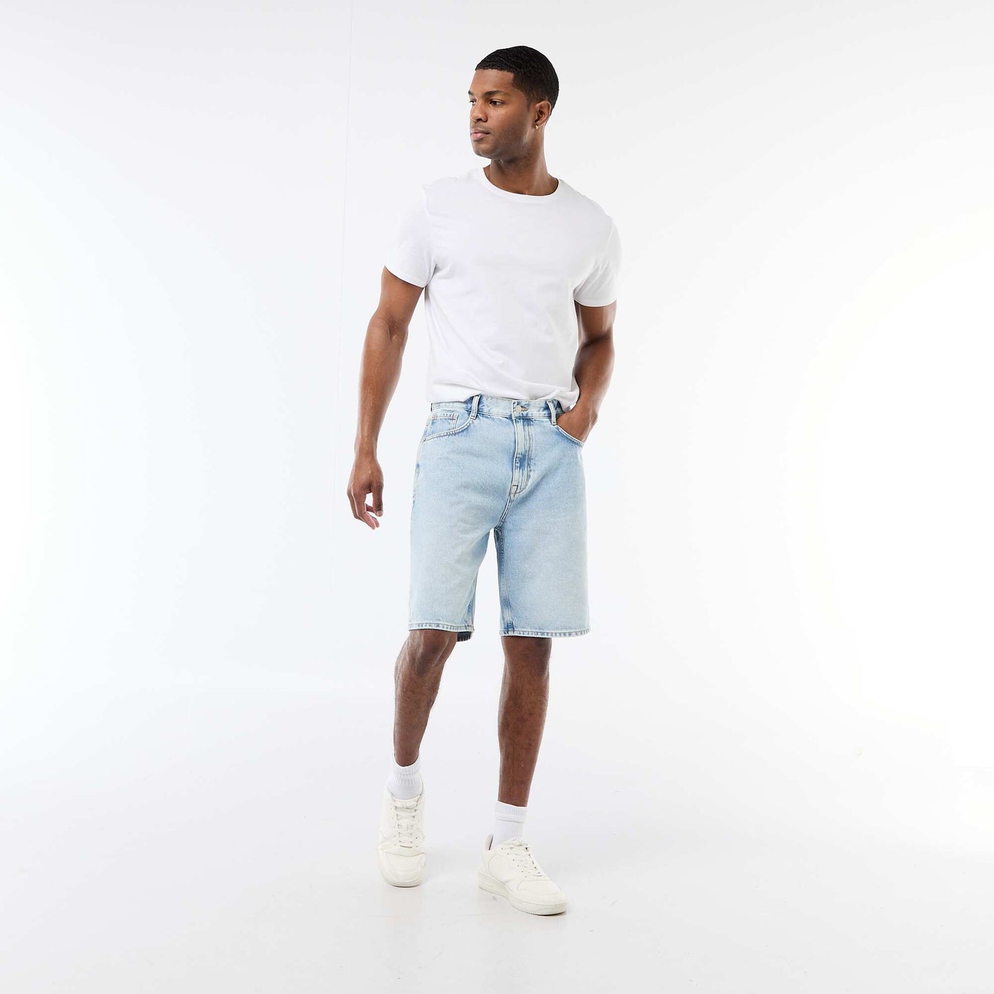 Denim Bermuda Shorts BLUE