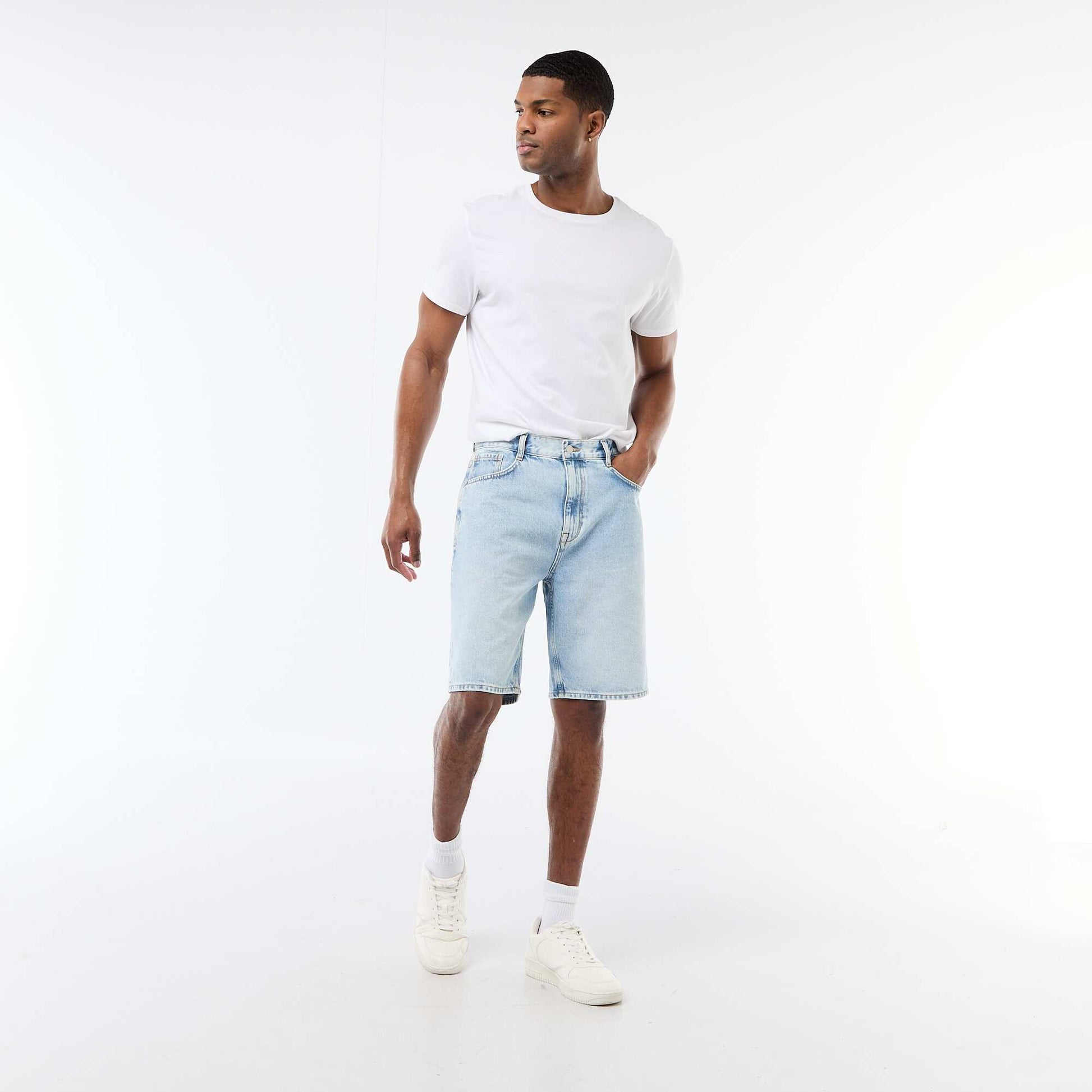 Denim Bermuda Shorts BLUE