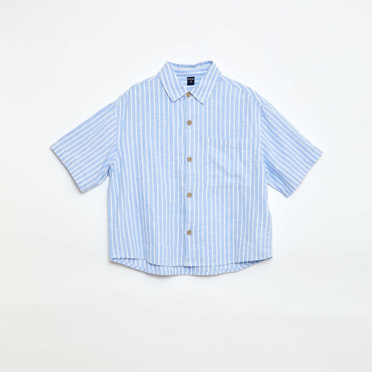 Oversized Striped Shirt BLUE