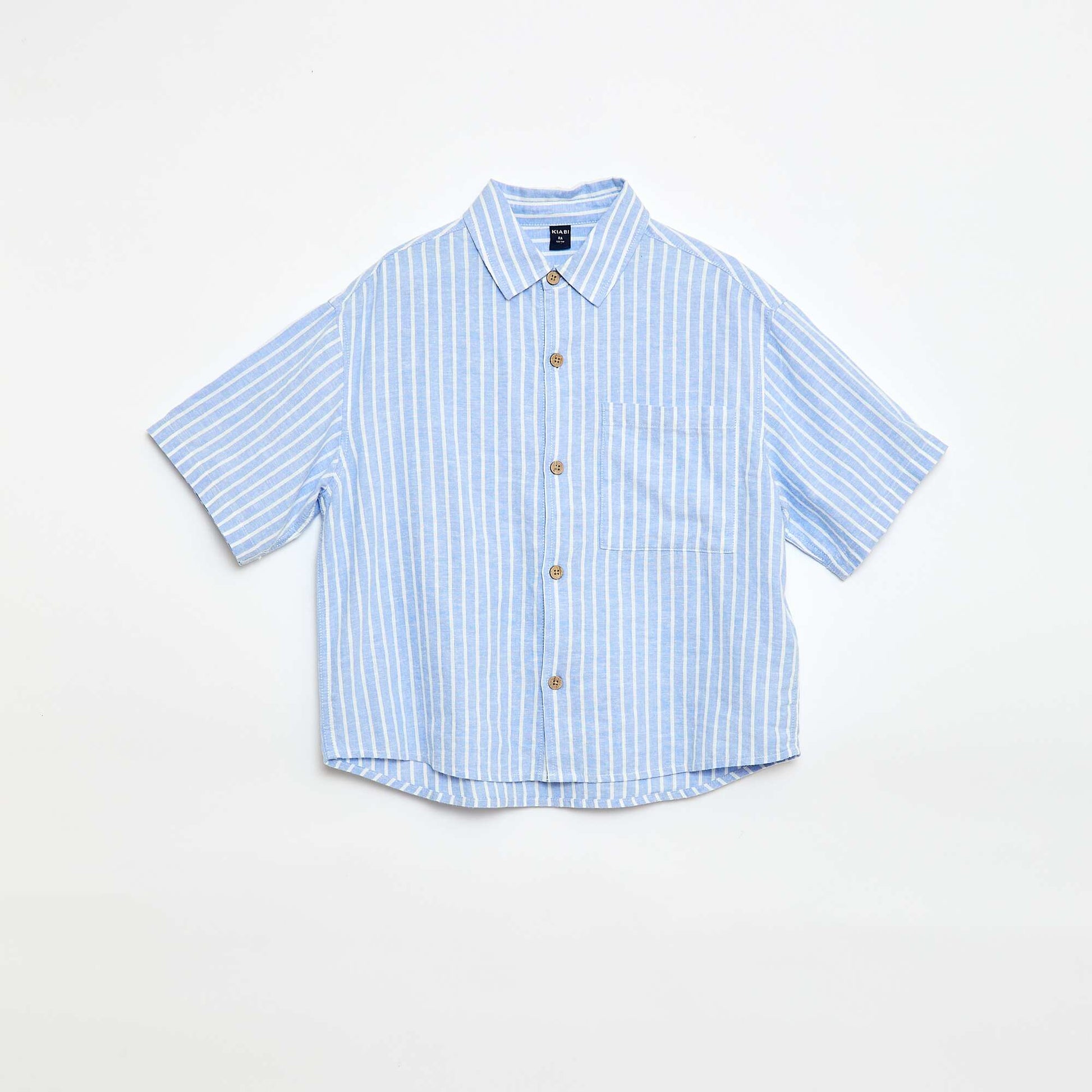 Oversized Striped Shirt BLUE