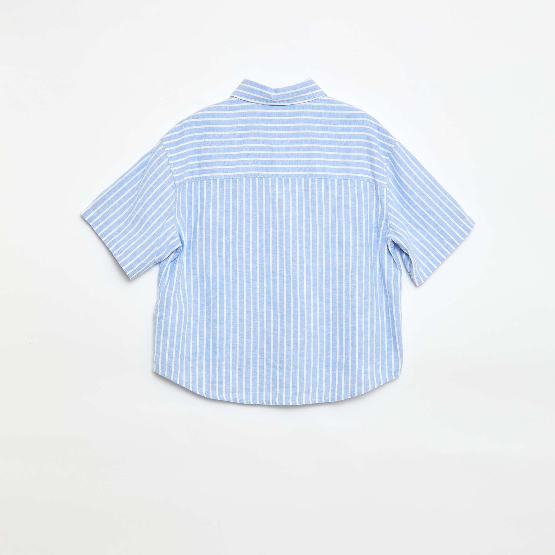 Oversized Striped Shirt BLUE