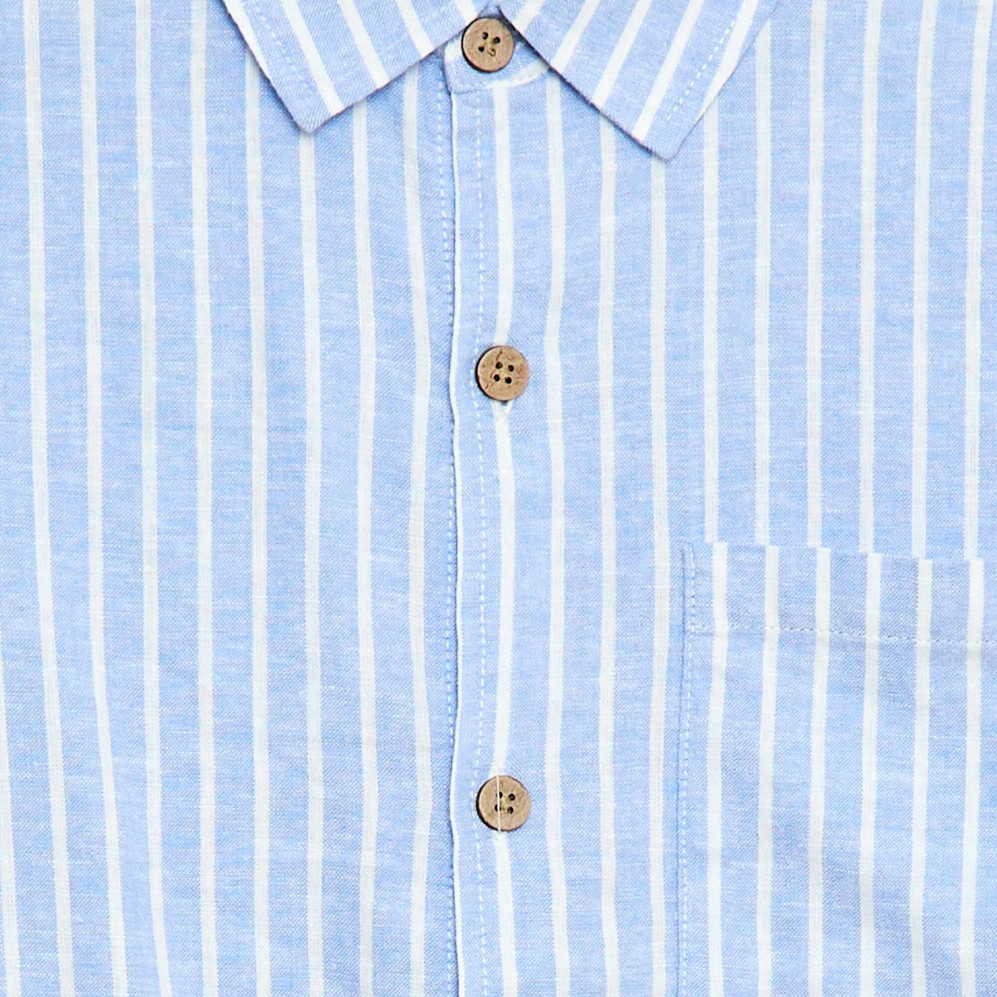 Oversized Striped Shirt BLUE