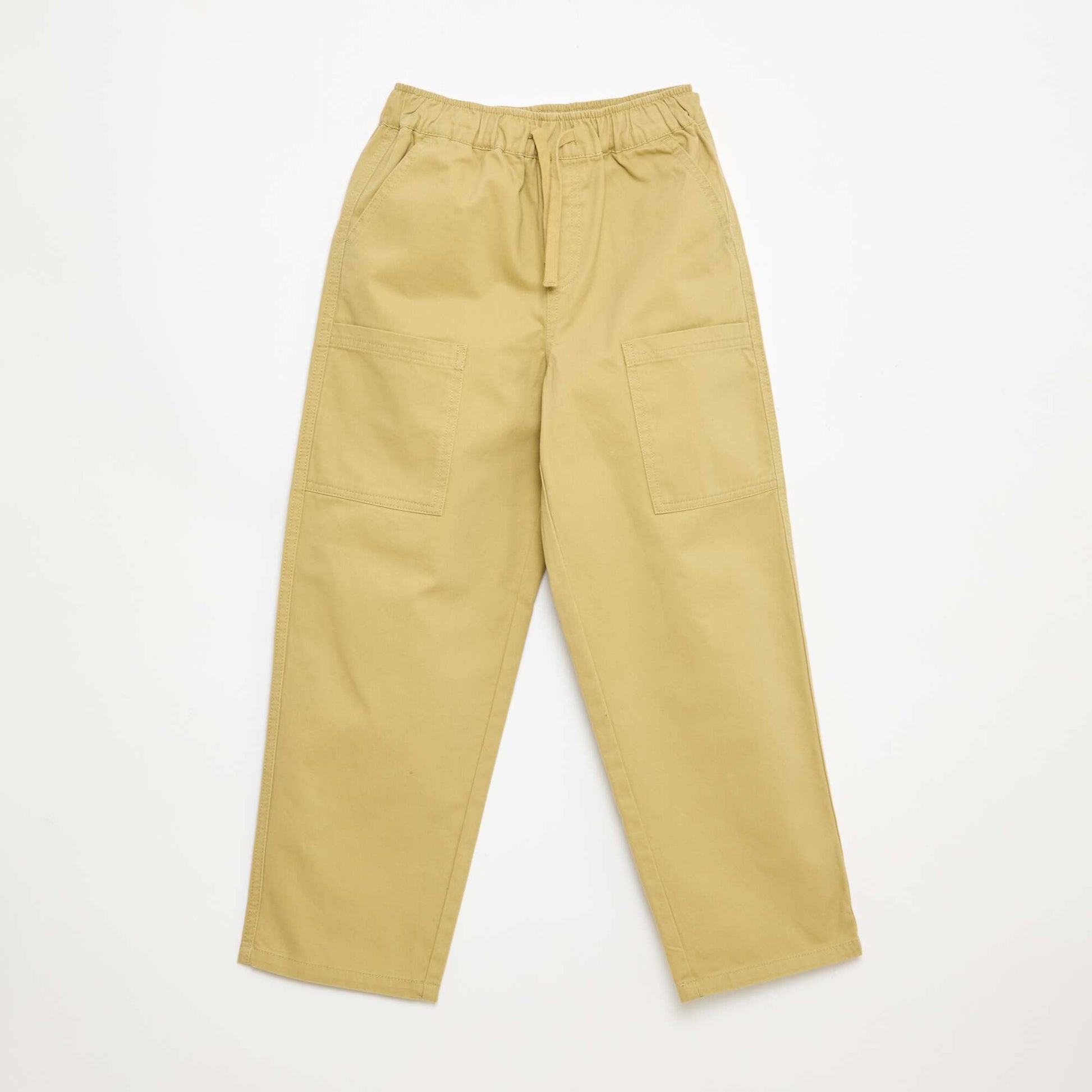 Joggers with Patch Side Pockets GREEN