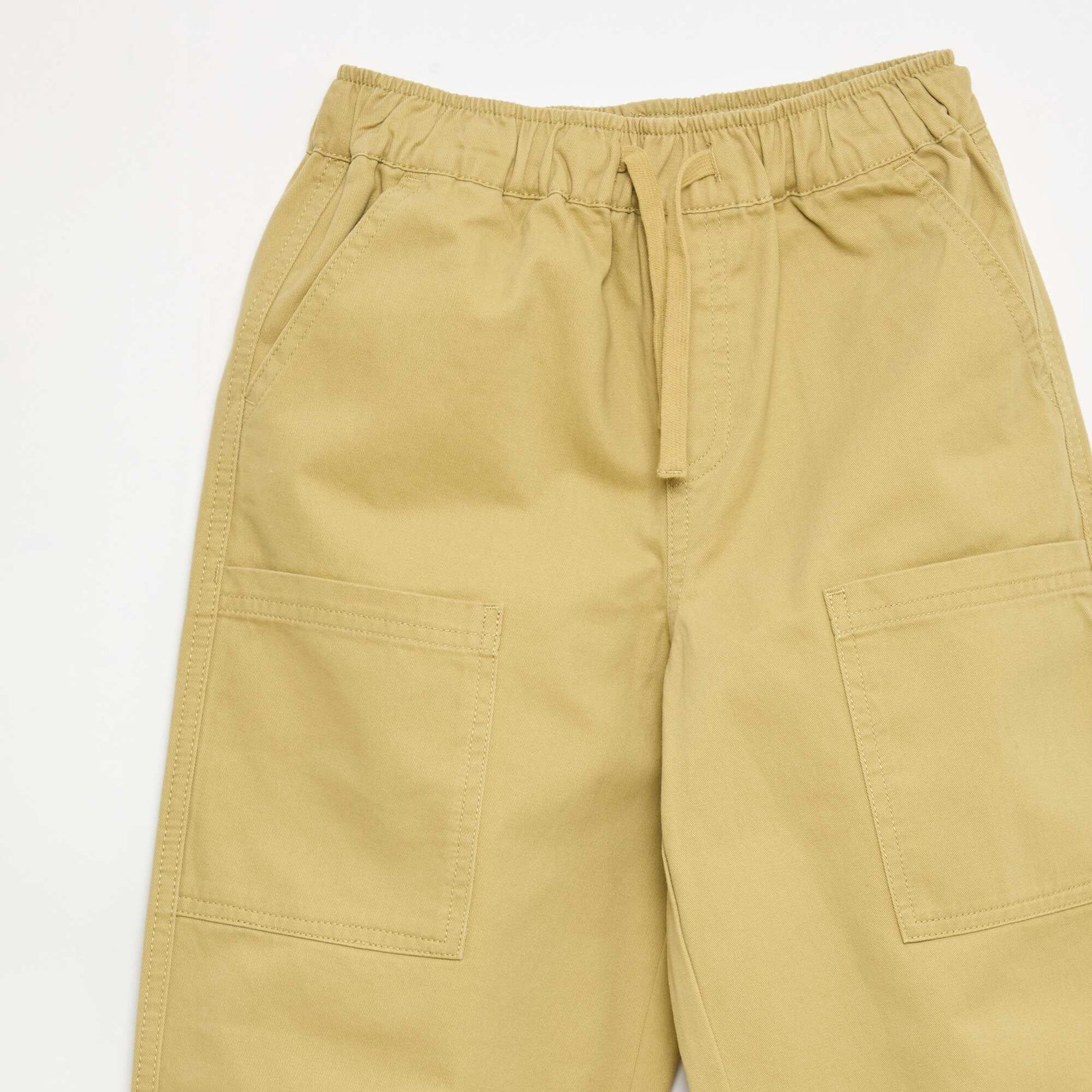 Joggers with Patch Side Pockets GREEN