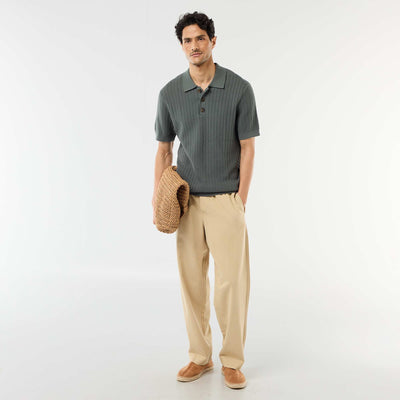 Joggers with Elasticated Waist BEIGE
