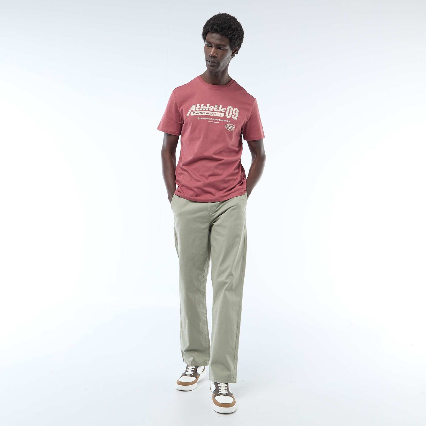 Regular Twill Trousers GREEN