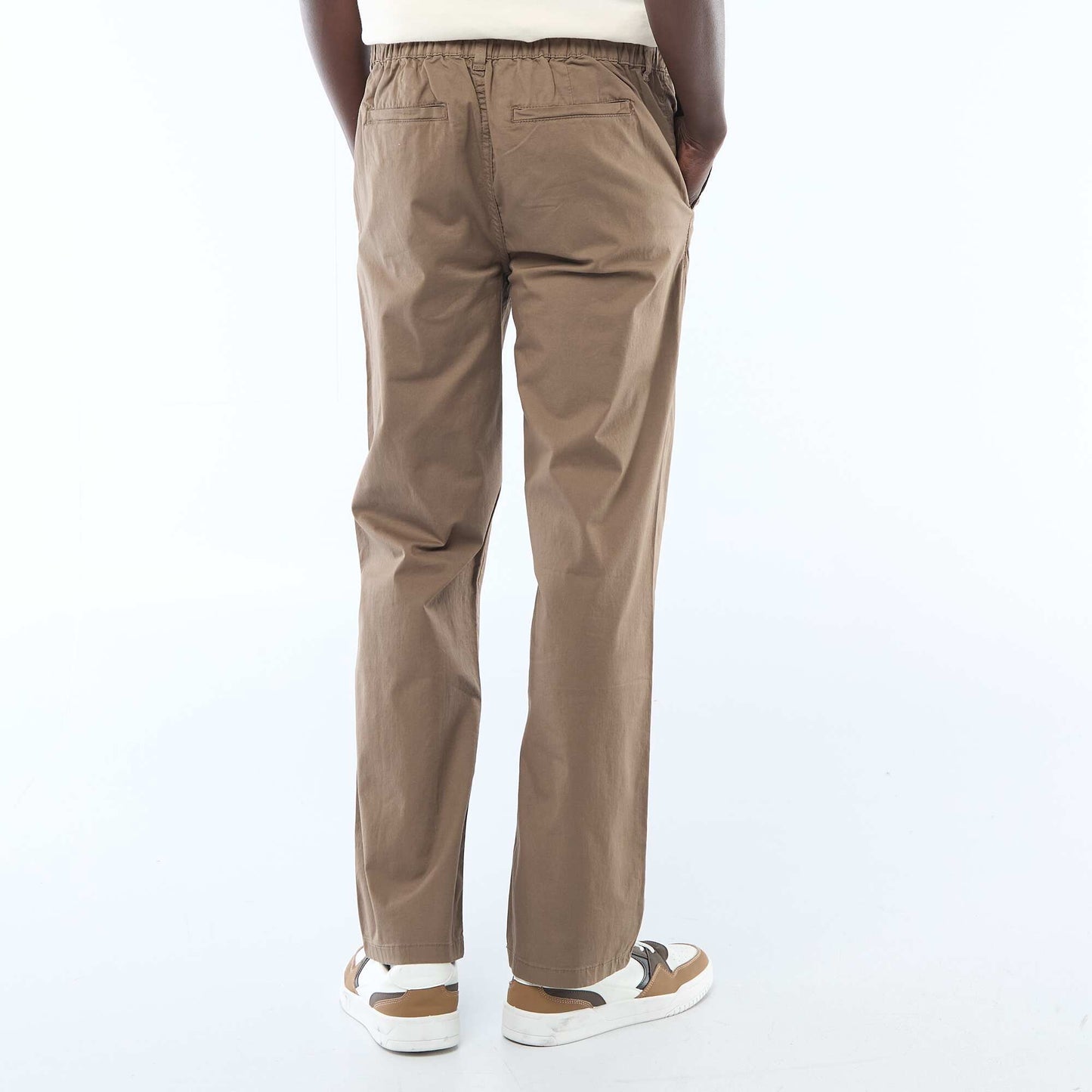 Regular Twill Trousers BROWN