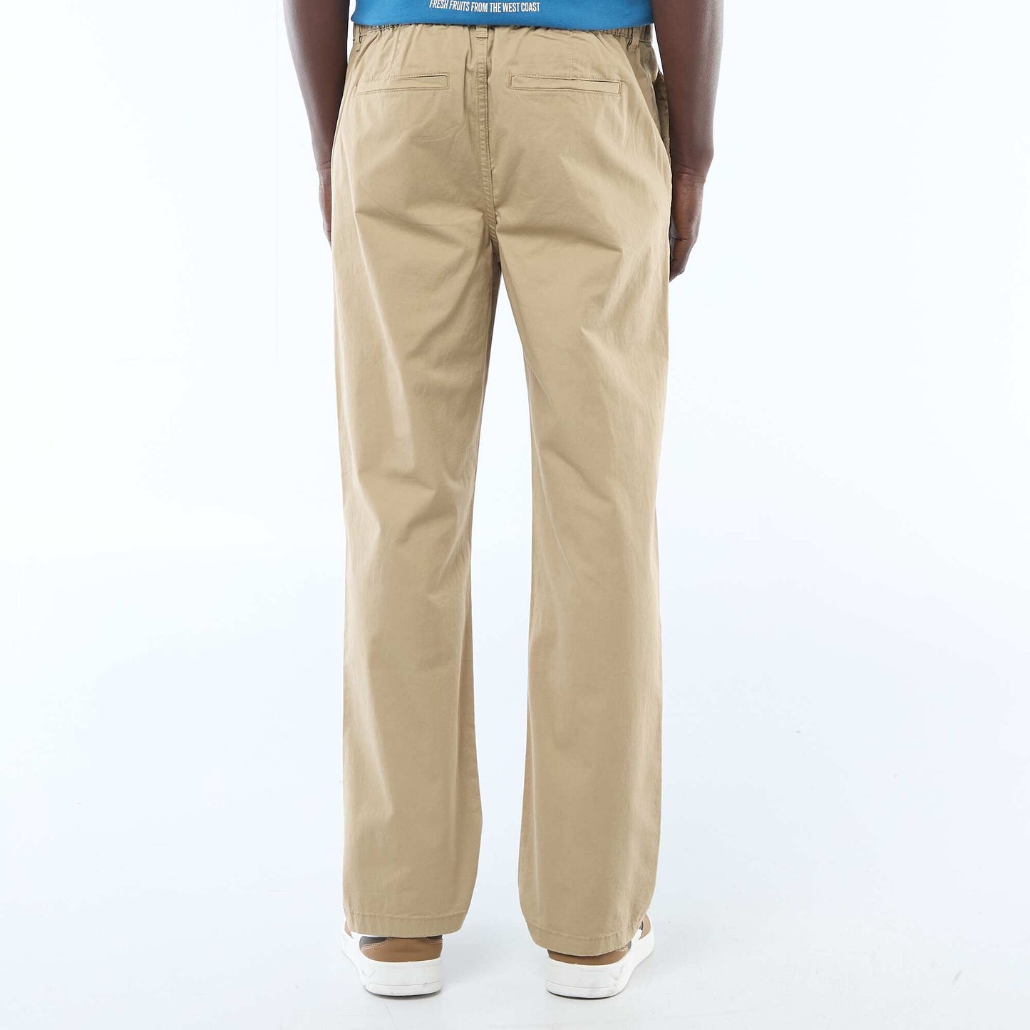 Regular Twill Trousers BEIGE