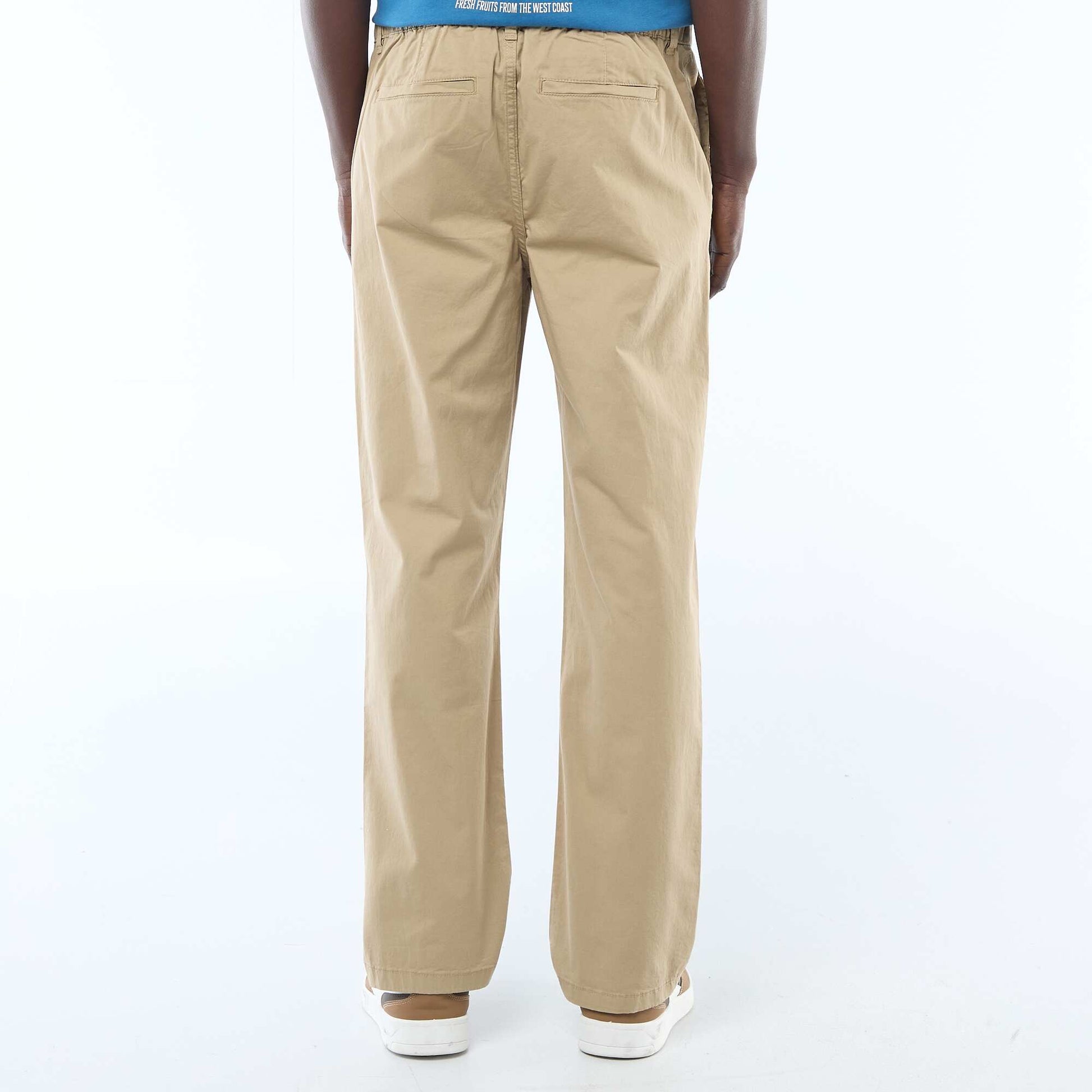 Regular Twill Trousers BEIGE