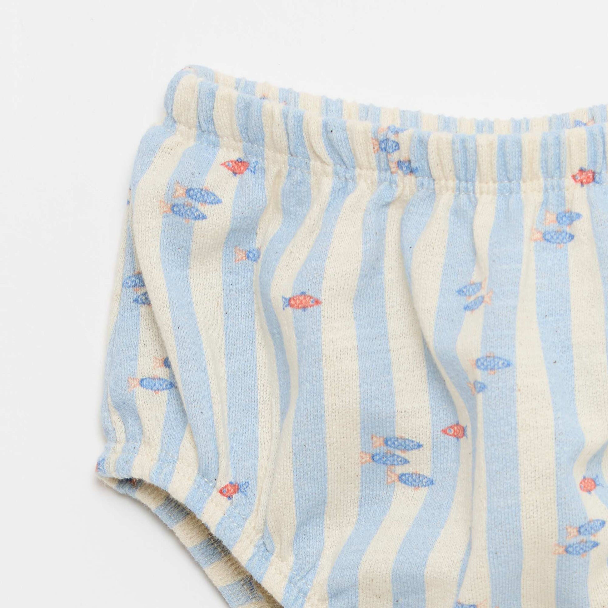 2-piece set - bodysuit + shorts BLUE