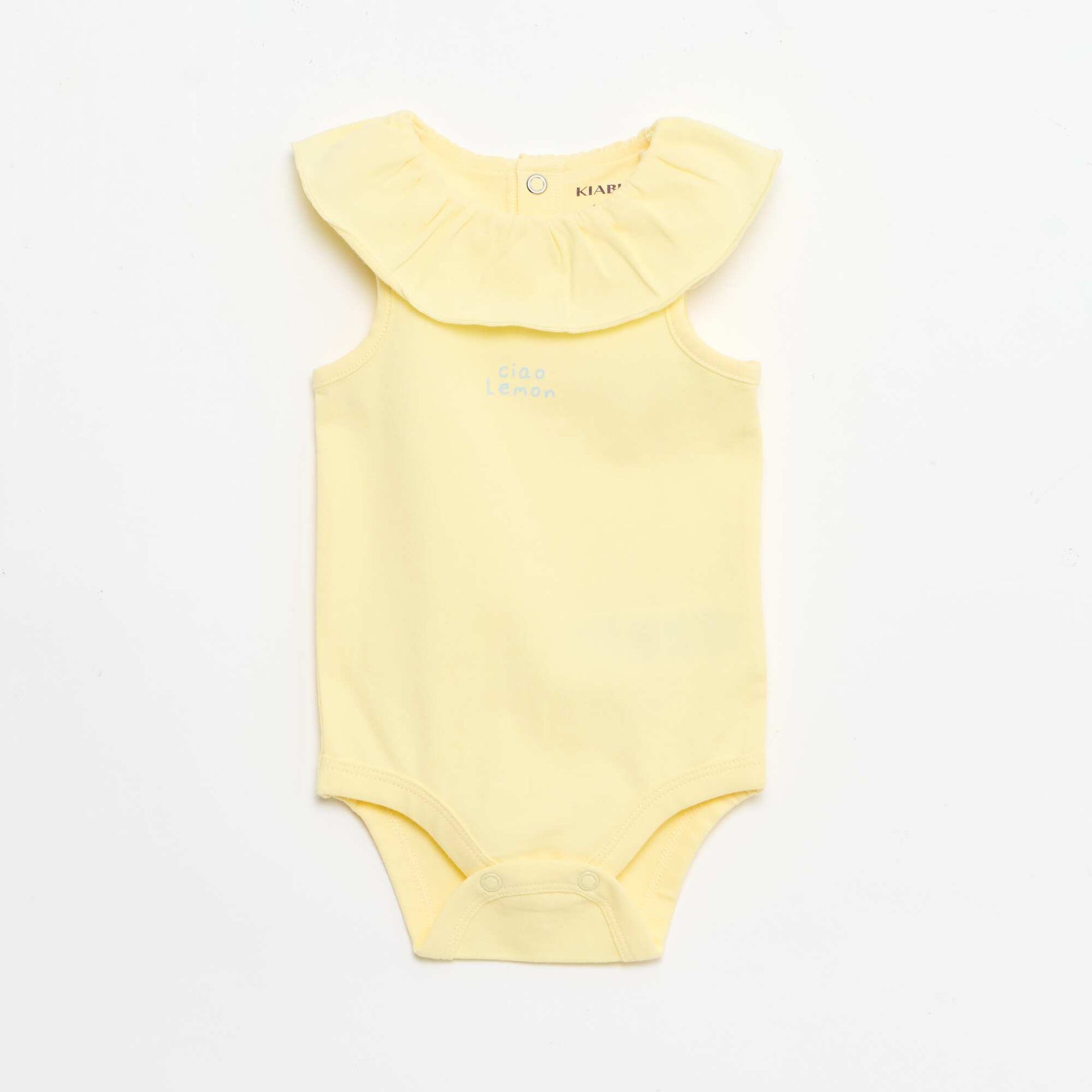 2-piece bodysuit + bloomers set YELLOW