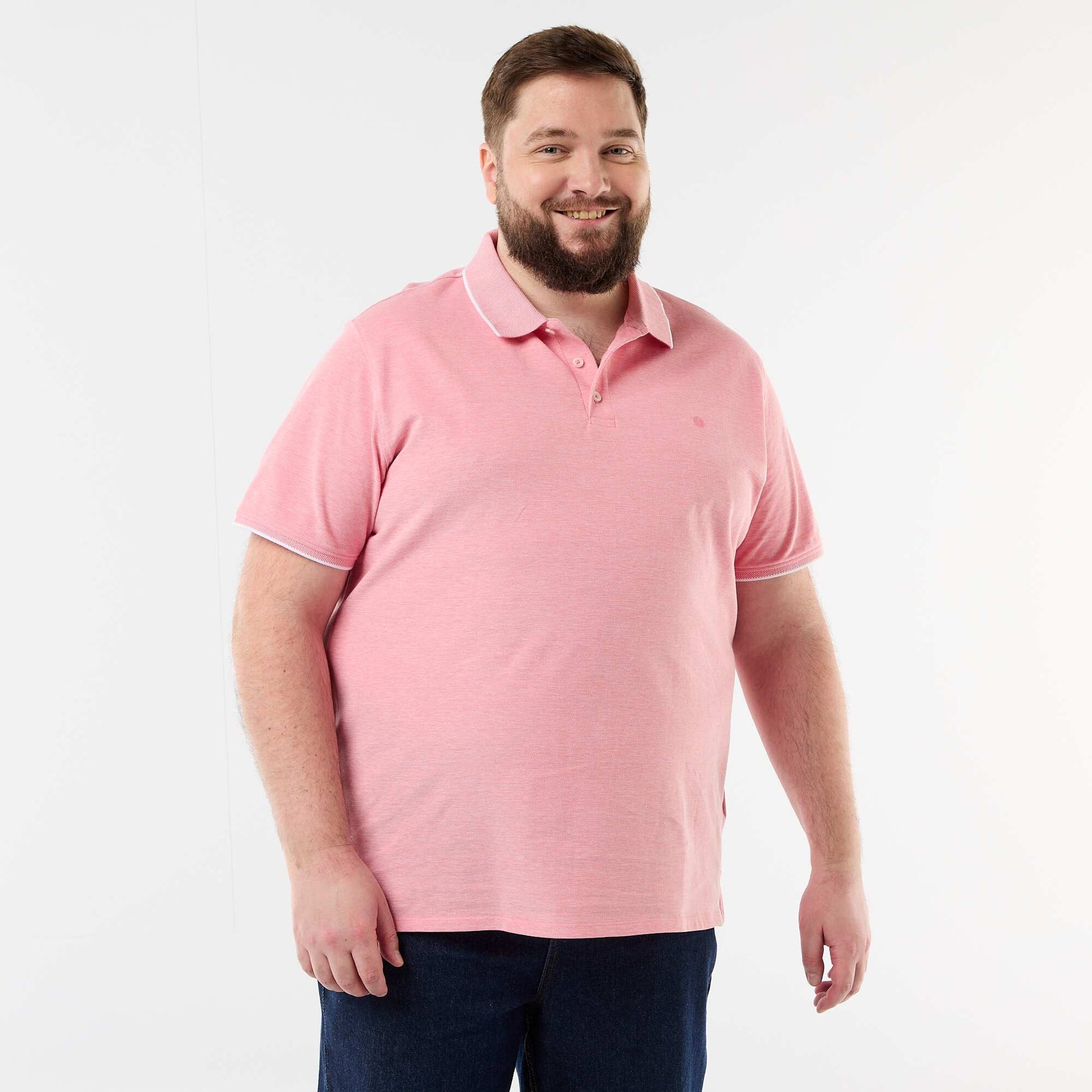 Regular fit polo shirt ORANGE