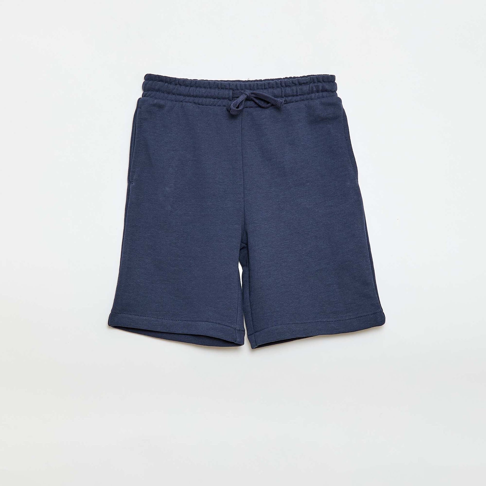 2-Pack of Plain Cotton Shorts BLUE