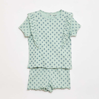 2-Piece Short Pajama Set GREEN