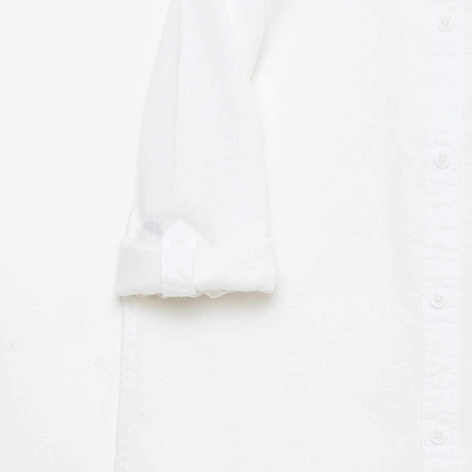 Shirt with Pocket and Roll-Up Sleeves WHITE