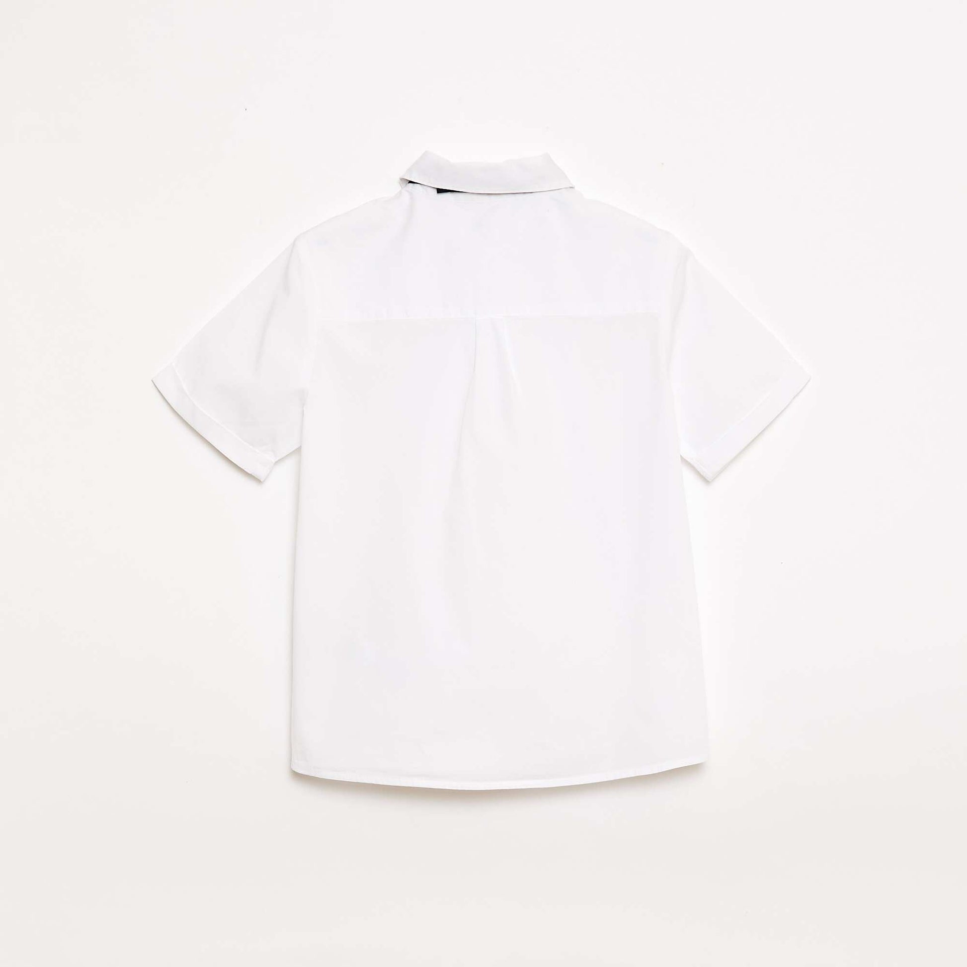 Poplin Shirt with Bow Tie WHITE