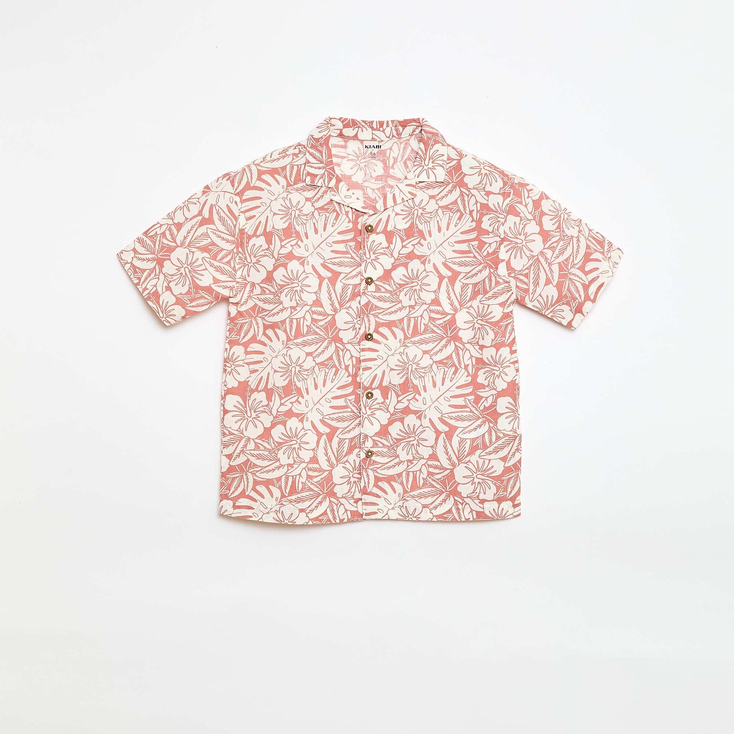 Regular Fit Short-Sleeve Cotton Shirt RED