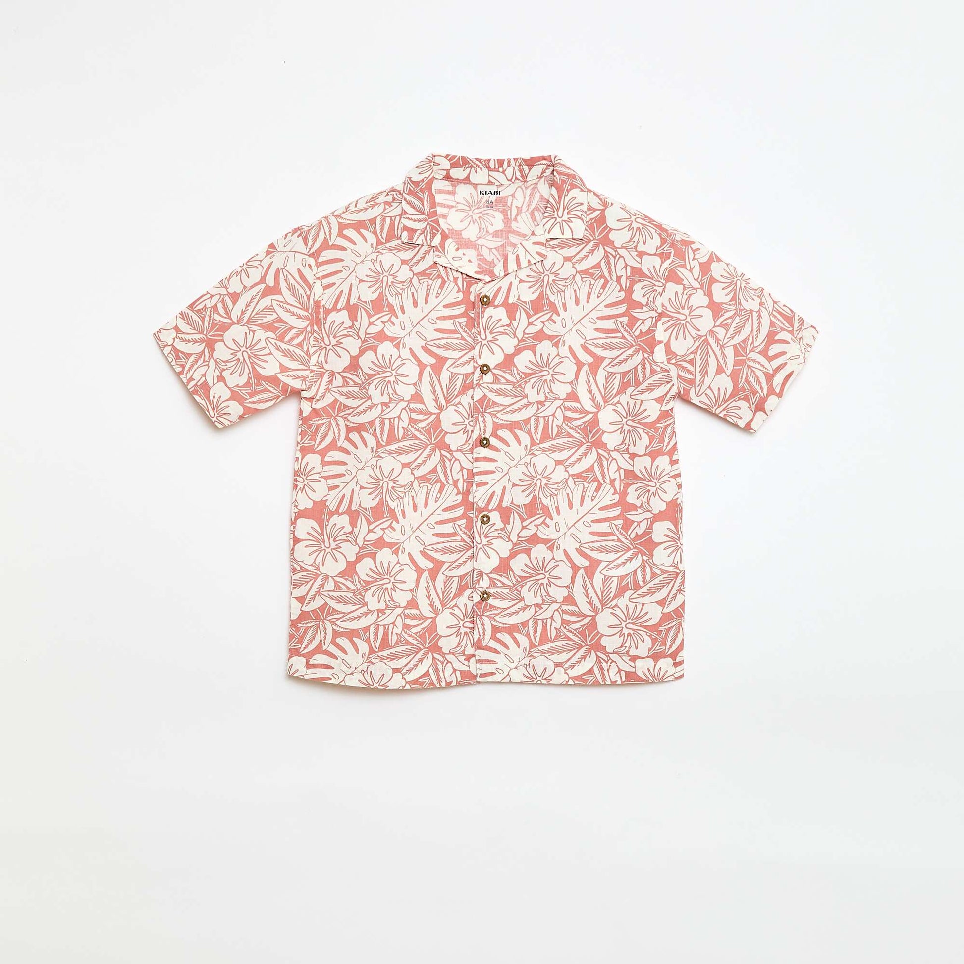 Regular Fit Short-Sleeve Cotton Shirt RED
