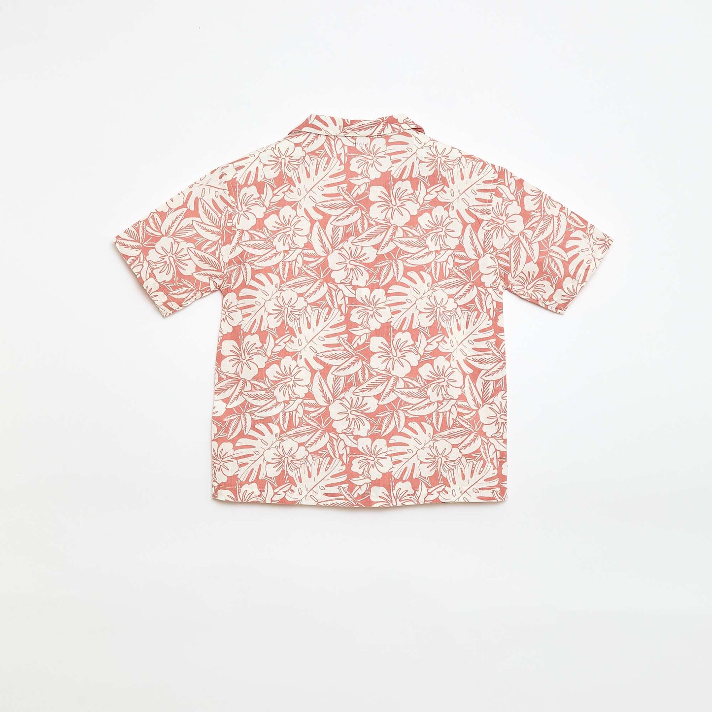 Regular Fit Short-Sleeve Cotton Shirt RED